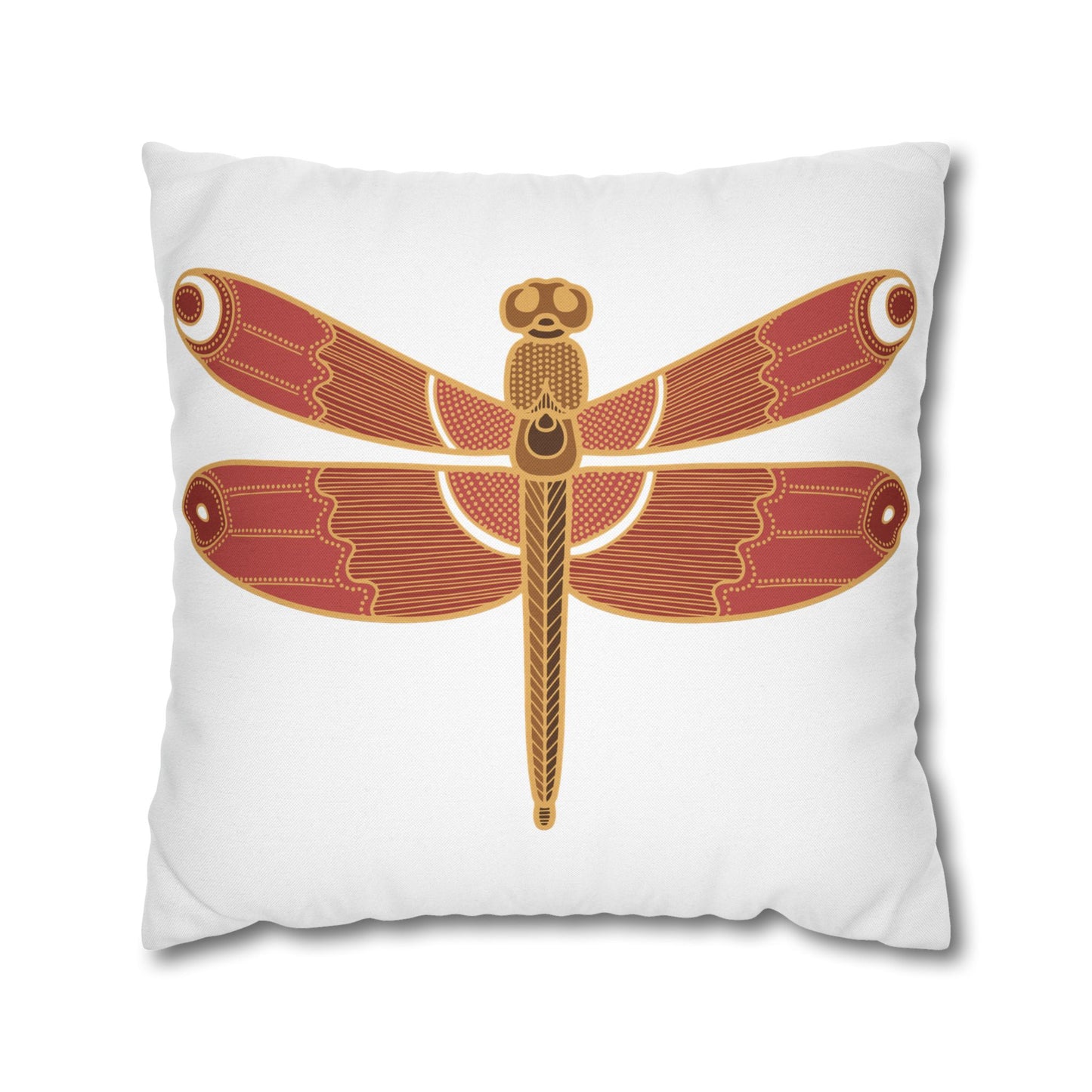 Bohemian Dragonfly Pillowcase - Cozy Home Decor for Nature Lovers, Boho Bedroom Accent, Gift for Gardeners, Unique Housewarming Present