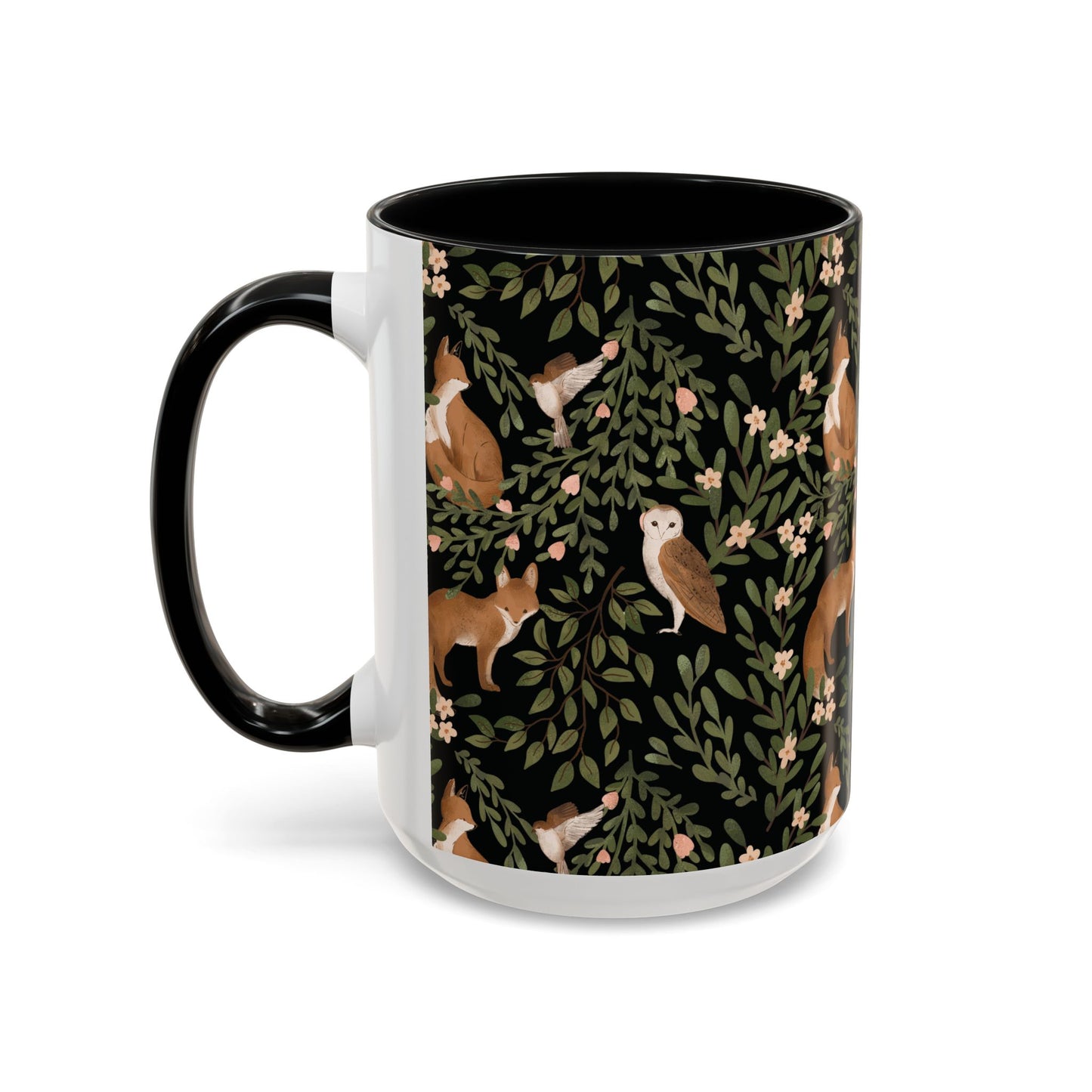Mug - Little Fox and Owl Woodland Scene Coffee Cup