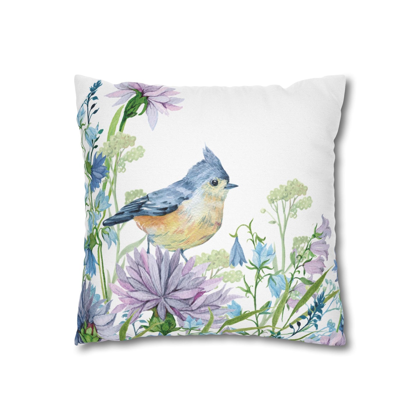 Floral Dragonfly Decorative Pillowcase | Home Décor, Gifts for Her, Couch Cushion Cover, Spring/Summer Accent, Nature Lover's Gift