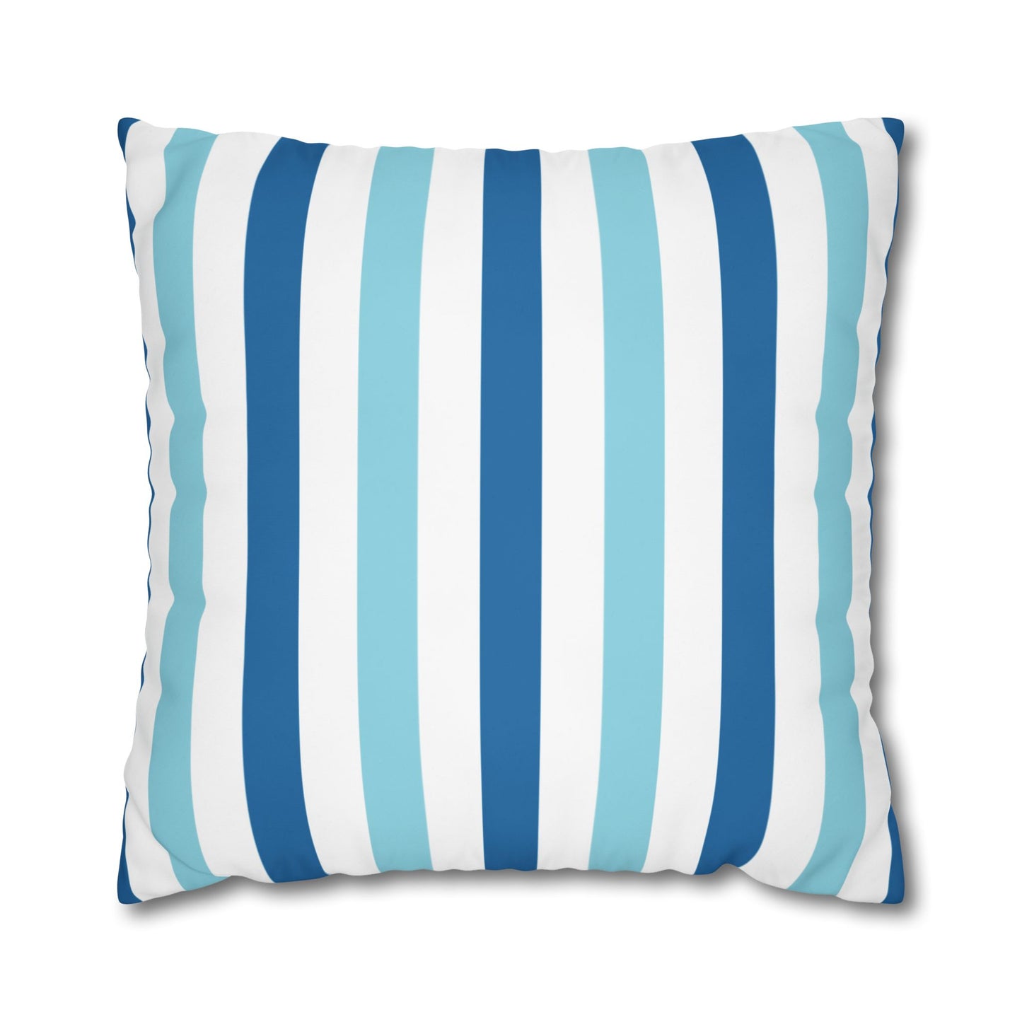 Coastal Striped Pillowcase, Beach Decor, Nautical Home Accessories, Throw Pillow Cover, Living Room Cushion Cover