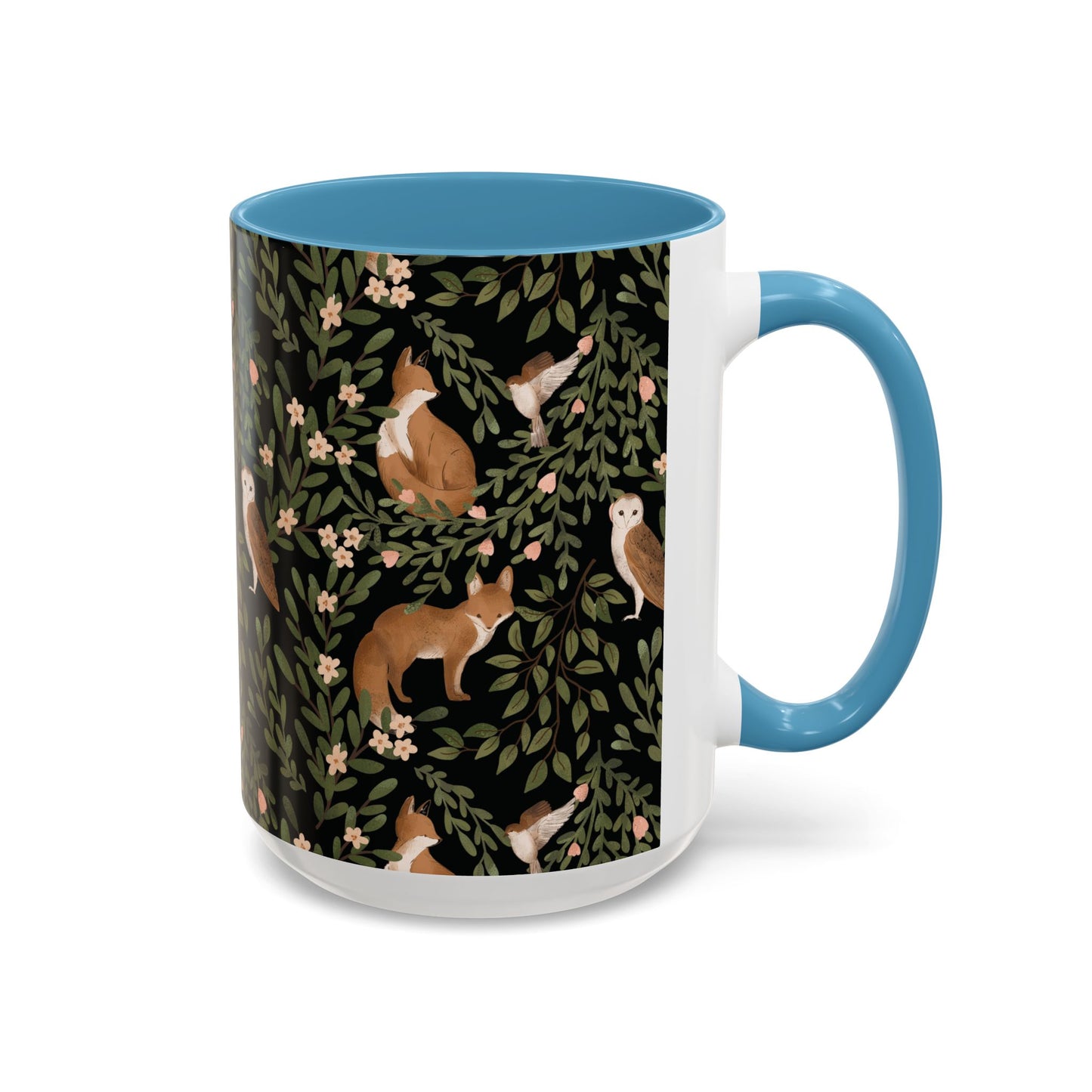 Mug - Little Fox and Owl Woodland Scene Coffee Cup