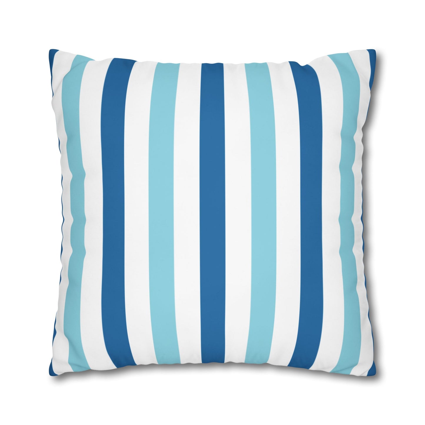 Coastal Striped Pillowcase, Beach Decor, Nautical Home Accessories, Throw Pillow Cover, Living Room Cushion Cover