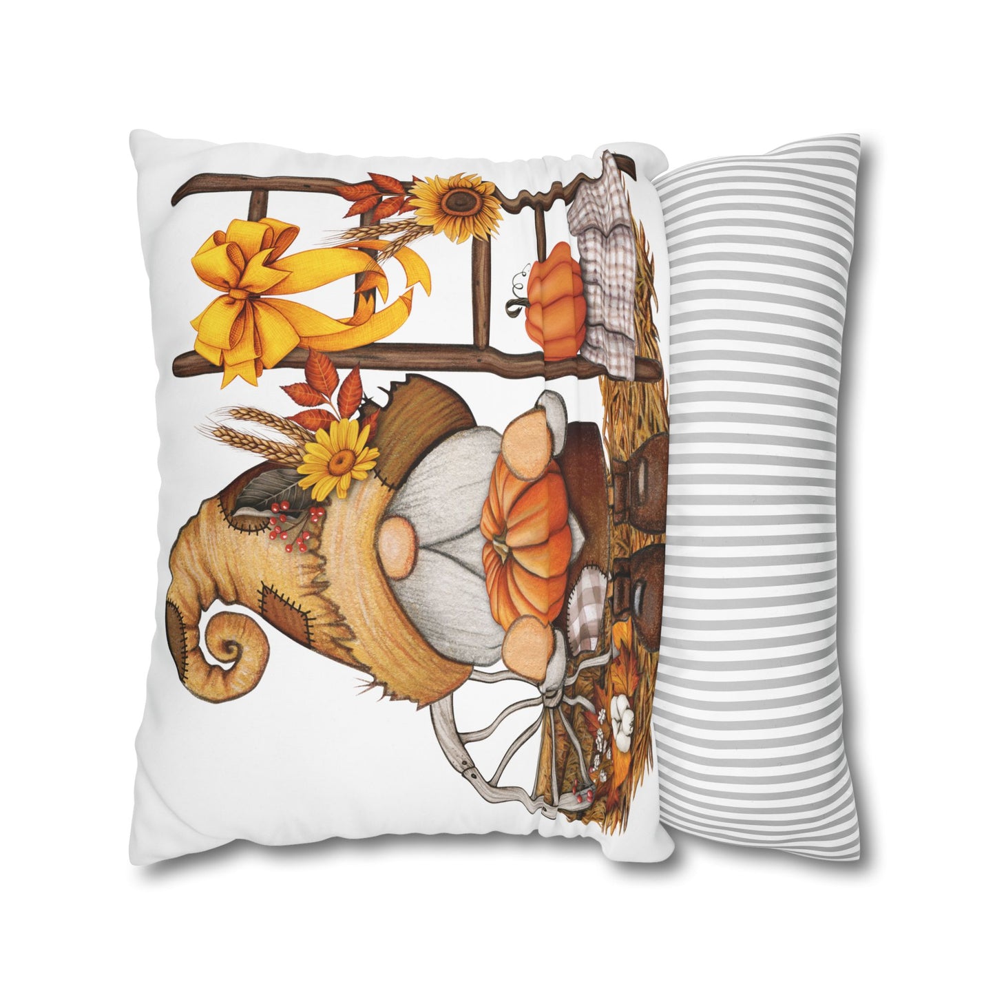 Autumn Gnome Pillowcase, Fall Home Decor, Cozy Throw Pillow Cover, Seasonal Cushion, Thanksgiving Gift Idea, Farmhouse Decor