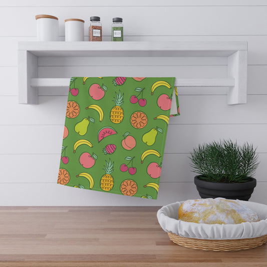 Fruitful Whimsy: A Tea Towel Delight - Thyme Green - FWTT