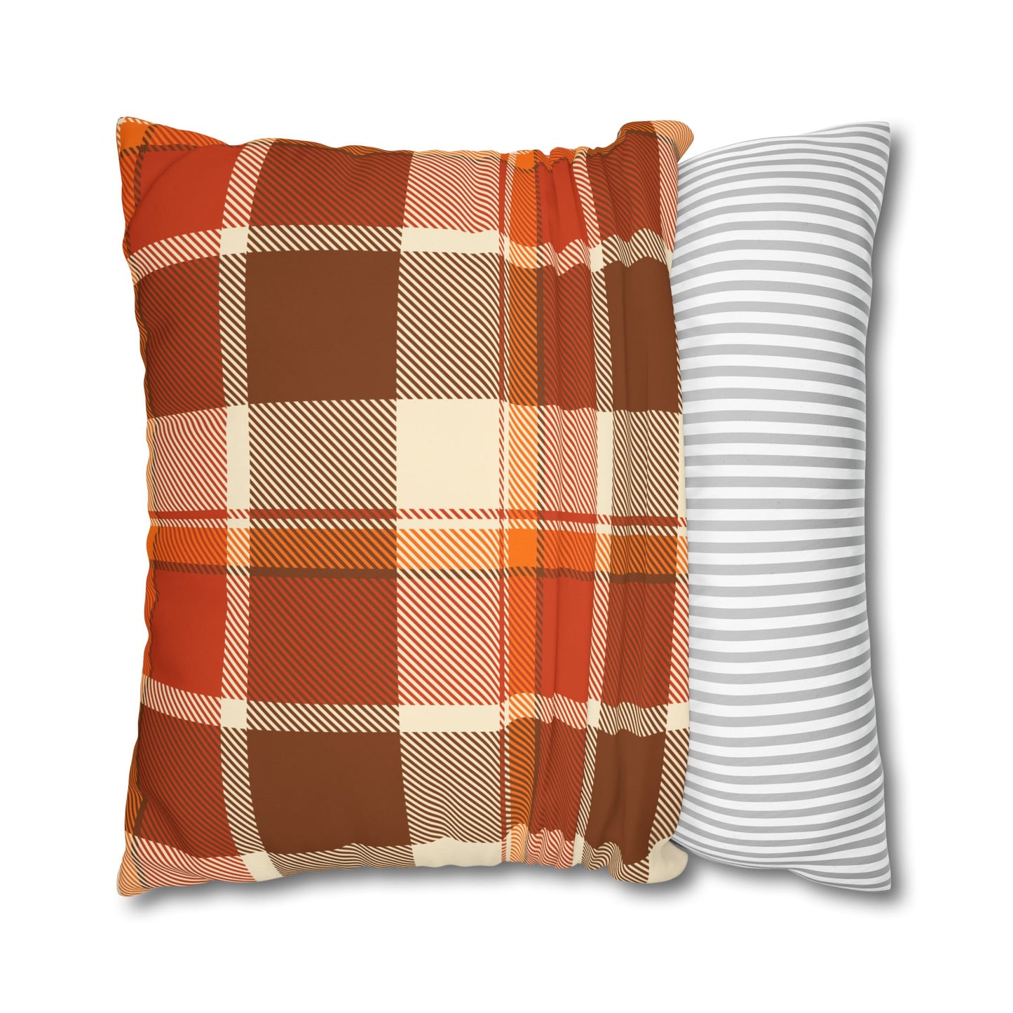 Cozy Plaid Pillowcase for Fall Decor, Home Accent, Gift for Her, Seasonal Decoration, Couch Accessory