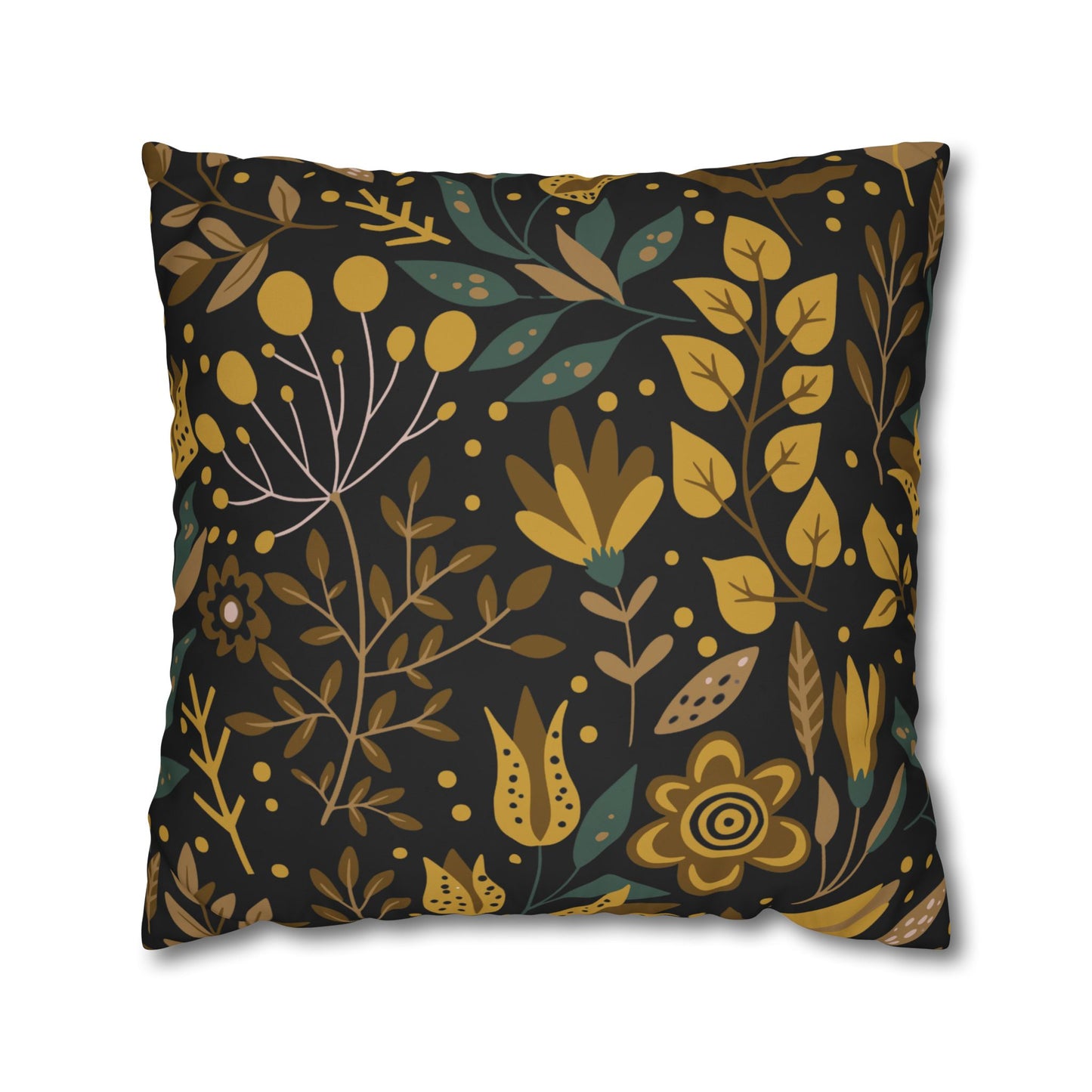 Bohemian Floral Pillowcase, Decorative Cushion Cover, Home Decor, Cozy Living Room, Gift for Her, Eco-Friendly Pillow Cover