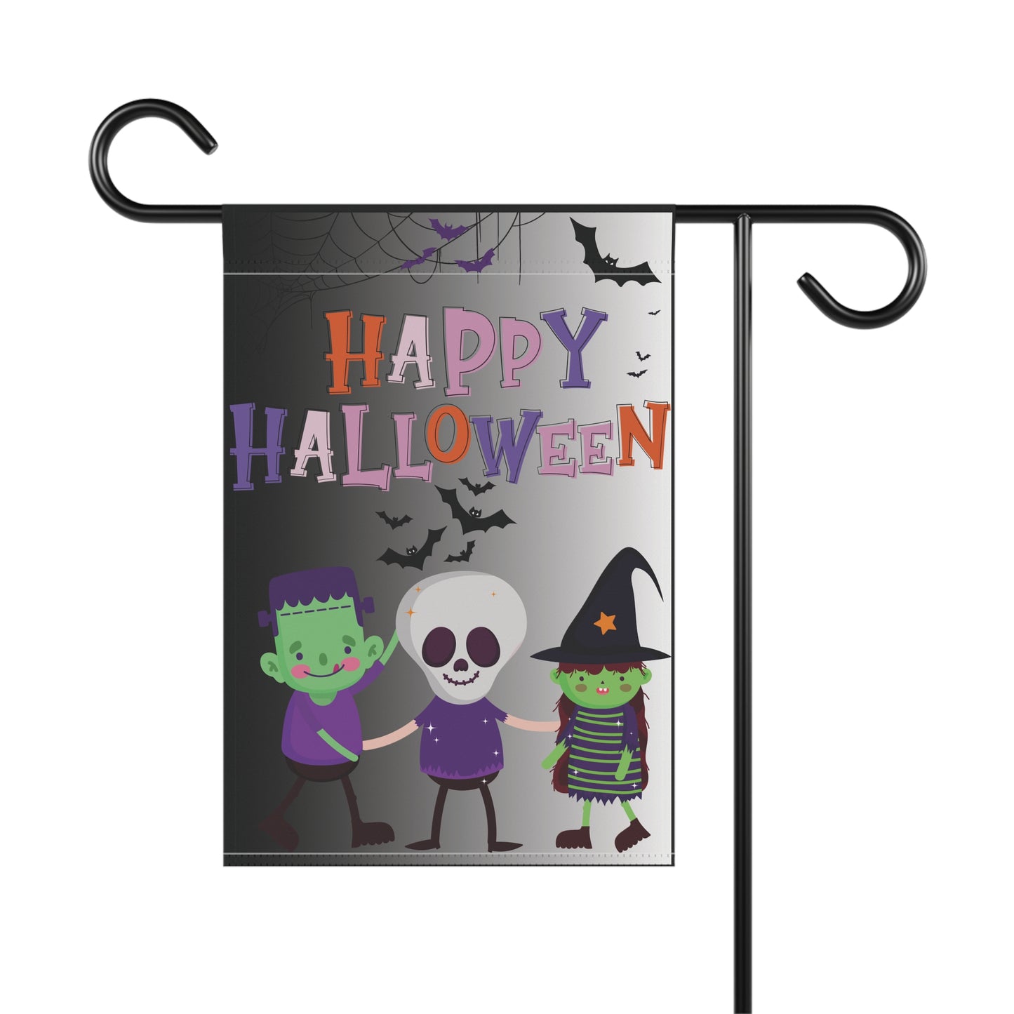 Happy Halloween Garden Banner, Festive Outdoor Decor for Fall Celebrations, Seasonal Yard Sign, Trick or Treat Decorations