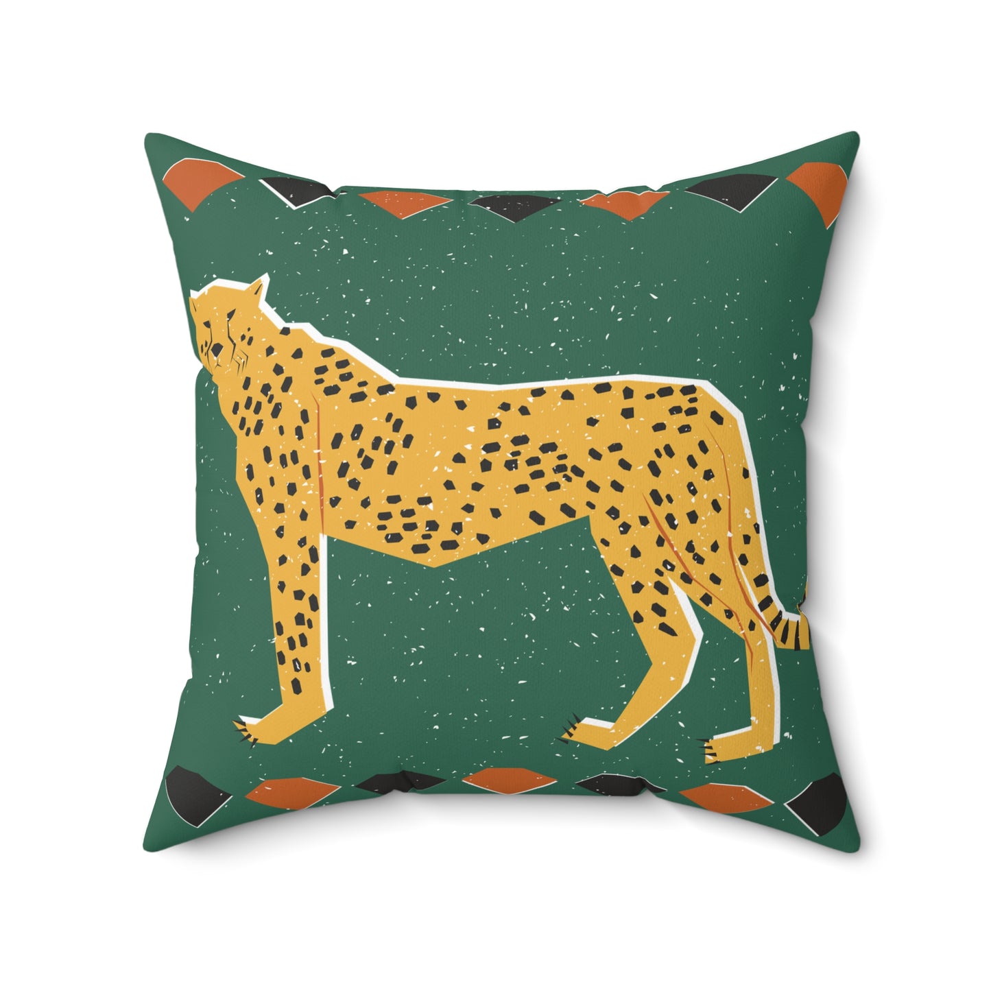 Wildlife-Inspired Spun Polyester Square Pillow, Home Decor, Animal Print Cushion, Living Room Accent, Nature Lover Gift, Boho Style Decor
