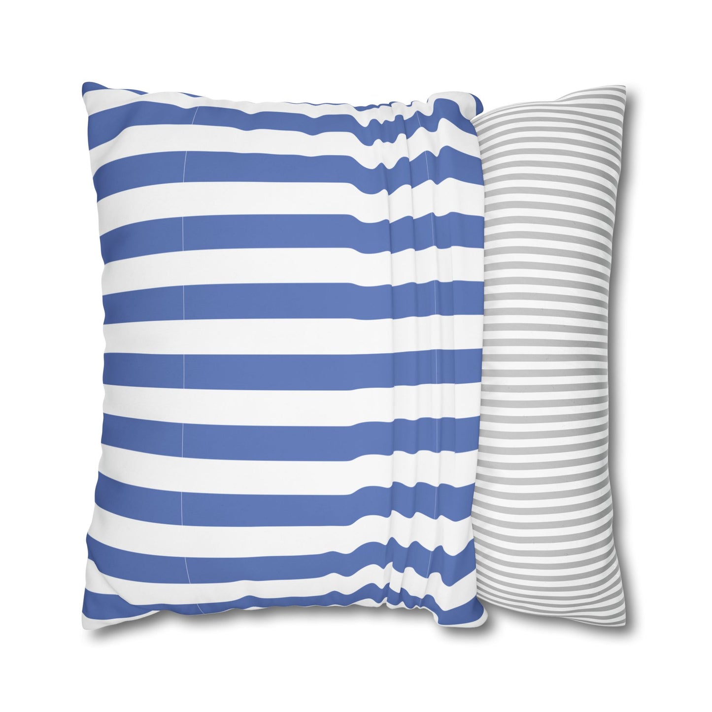 Cozy Striped Throw Pillowcase, Decorative Cushion Cover, Modern Home Decor, Gift for Friends, Nautical Themed Accent