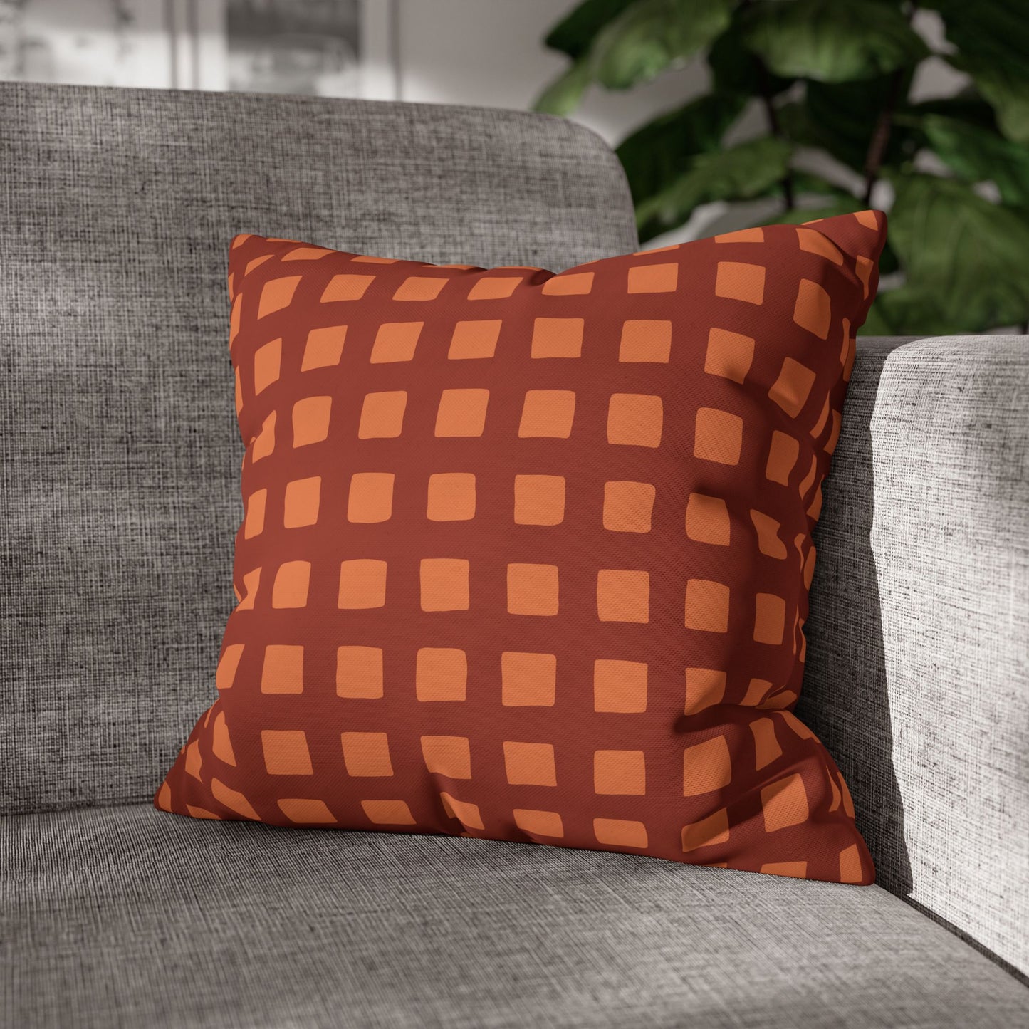 Cozy Geometric Pillowcase, Modern Home Decor, Couch Cushion Cover, Gift for Homeowners, Chic Throw Pillow, Square Pillow Cover