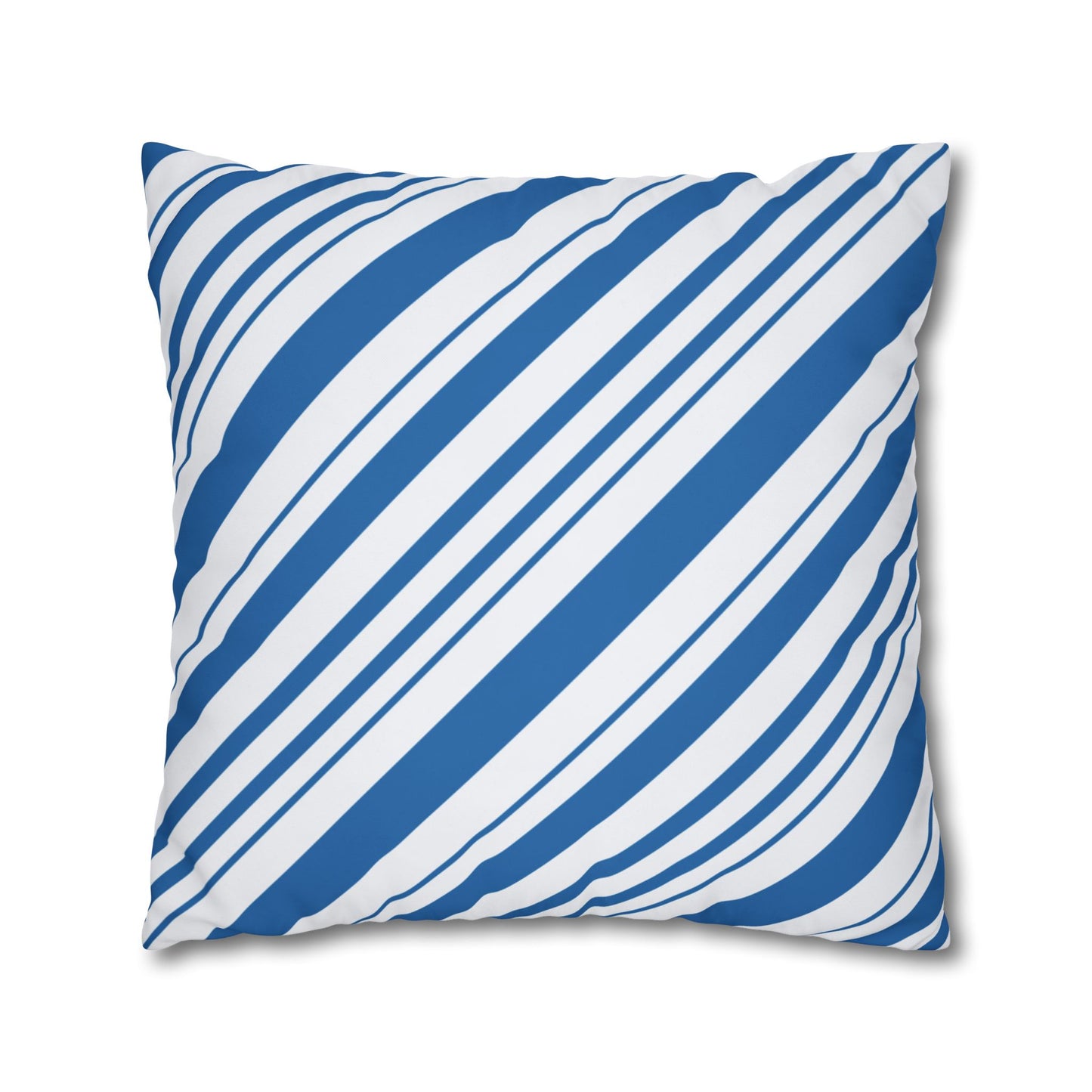 Stylish Blue Striped Pillowcase, Modern Home Décor, Cozy Couch Accessory, Gift for Housewarming, Nautical Theme Decoration
