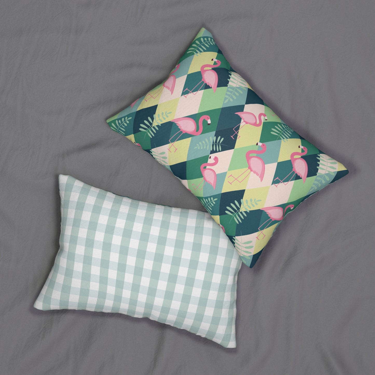 Tropical Flamingo - Stylish Home Decor for Summer Vibes - Lumbar Pillow
