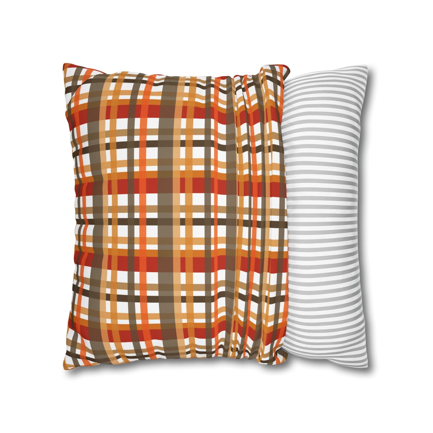 Cozy Plaid Throw Pillowcase, Autumn Decor Pillow, Home Accents, Thanksgiving Gift, Comfortable Couch Accessory