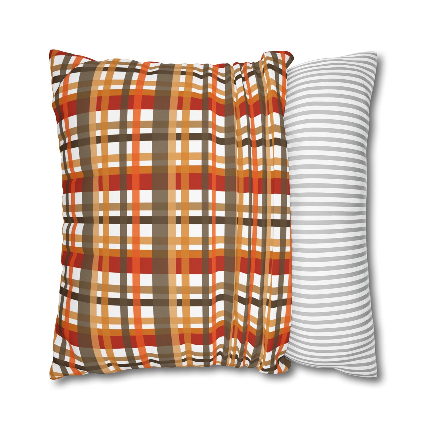 Cozy Plaid Throw Pillowcase, Autumn Decor Pillow, Home Accents, Thanksgiving Gift, Comfortable Couch Accessory