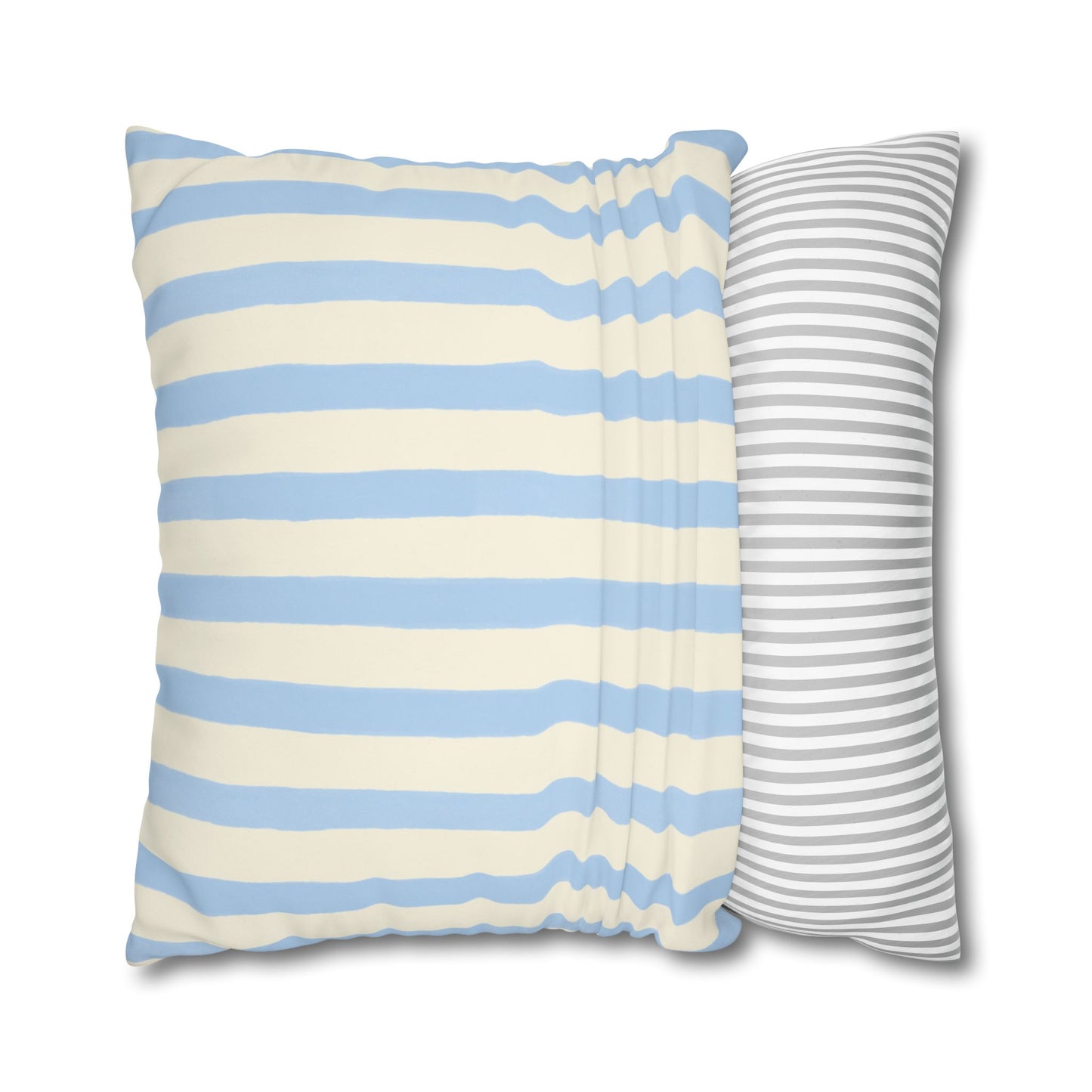 Stripe Patterned Decorative Pillowcase, Cozy Home Decor, Nautical Accent, Living Room Accessory, Perfect for Gifts and Resale