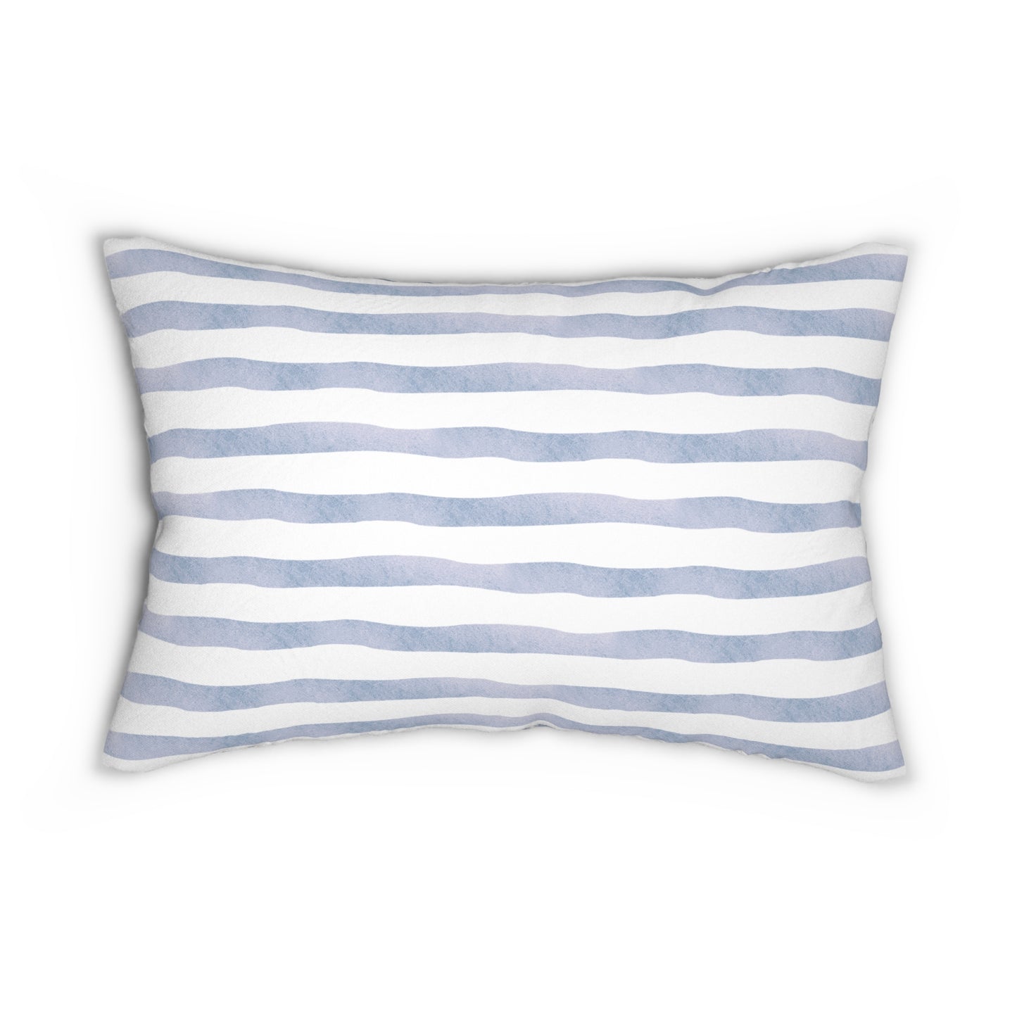 Coastal Chic Mystic Blue Seashells with Gold Lumbar Pillow | Beach Decor, Nautical Home Accents, Relaxing Vibes, Living Room Comfort, Gift for Sea Lovers