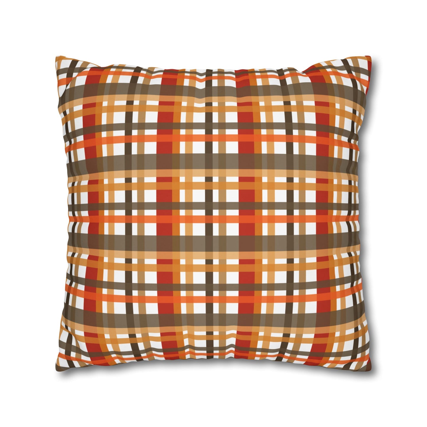 Cozy Plaid Throw Pillowcase, Autumn Decor Pillow, Home Accents, Thanksgiving Gift, Comfortable Couch Accessory