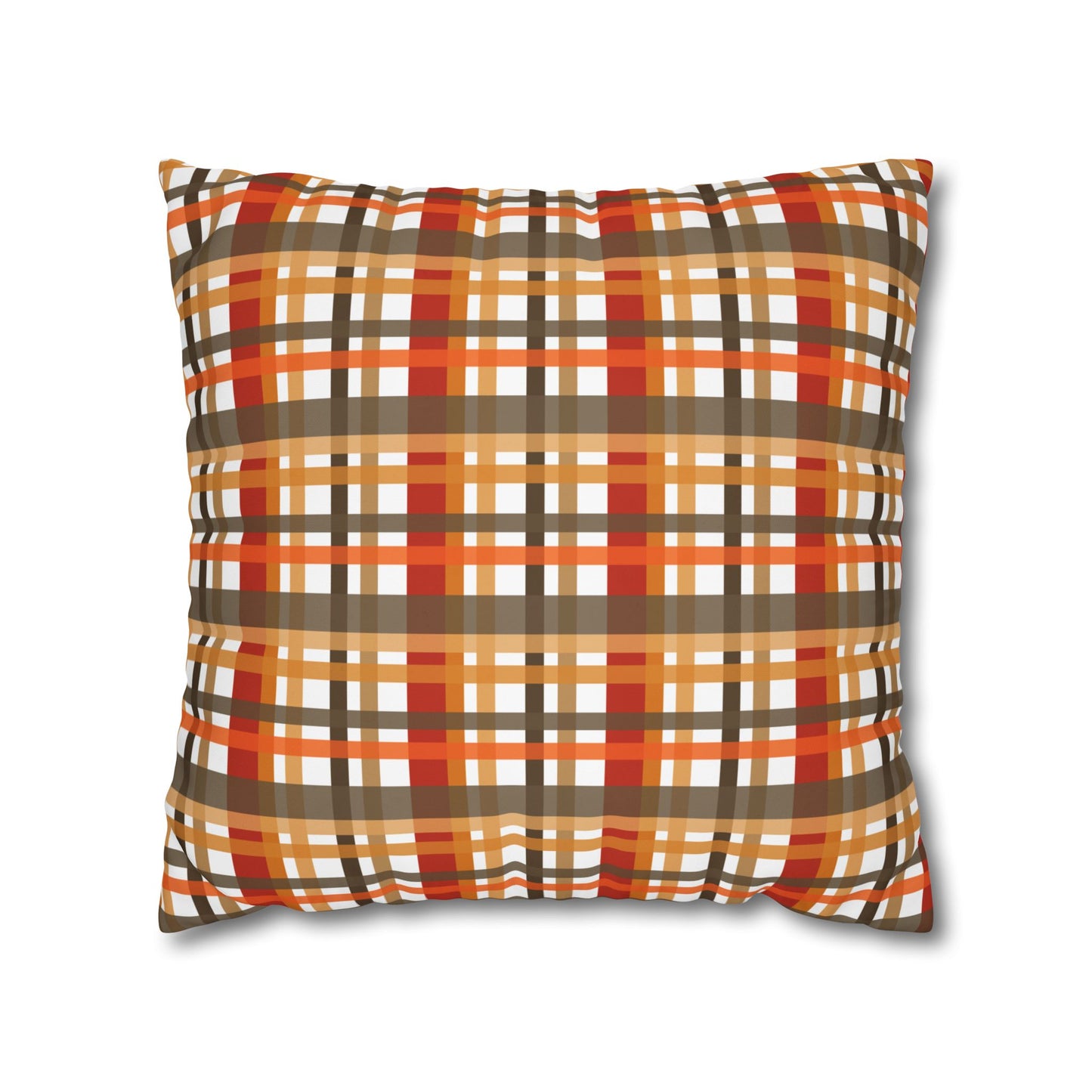 Cozy Plaid Throw Pillowcase, Autumn Decor Pillow, Home Accents, Thanksgiving Gift, Comfortable Couch Accessory