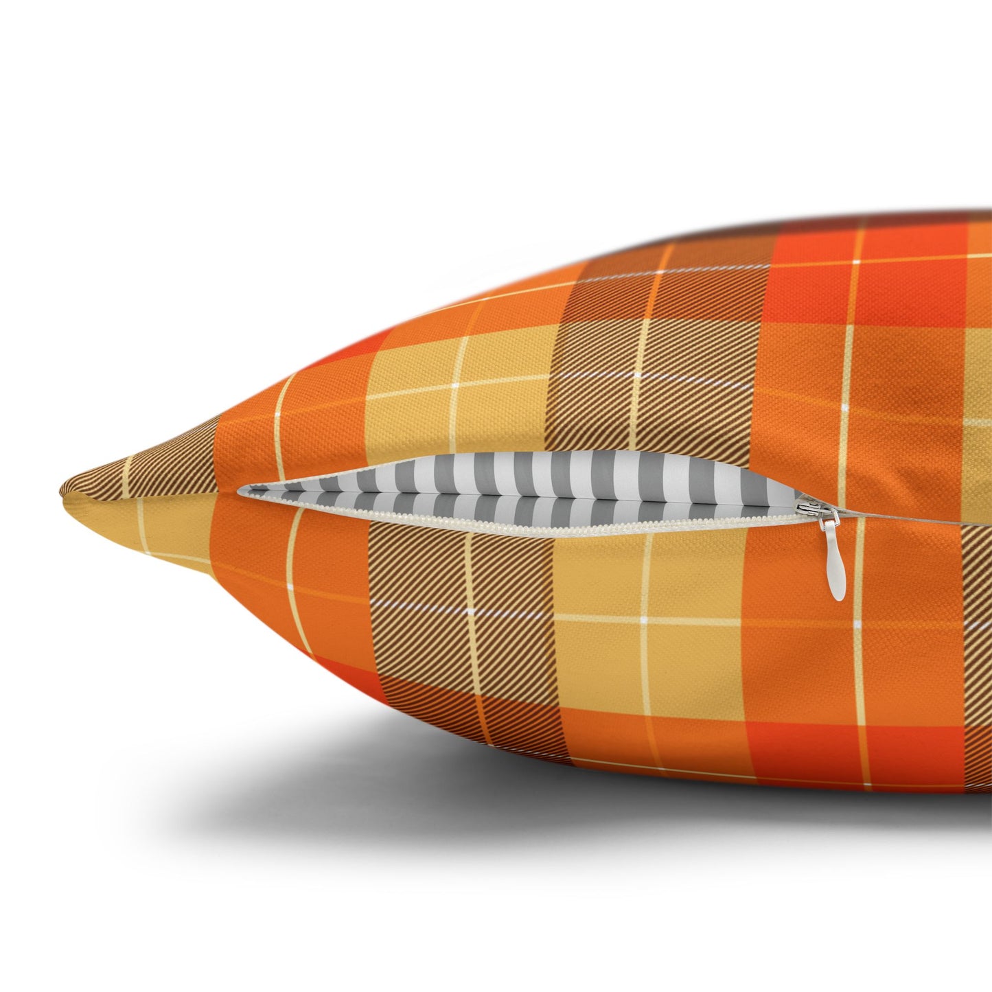 Autumn Plaid Pillowcase, Cozy Home Decor, Seasonal Accent, Thanksgiving Decoration, Comfortable Throw Pillow, Fall Vibes