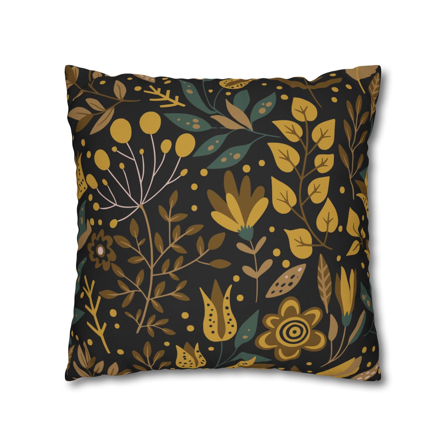 Bohemian Floral Pillowcase, Decorative Cushion Cover, Home Decor, Cozy Living Room, Gift for Her, Eco-Friendly Pillow Cover