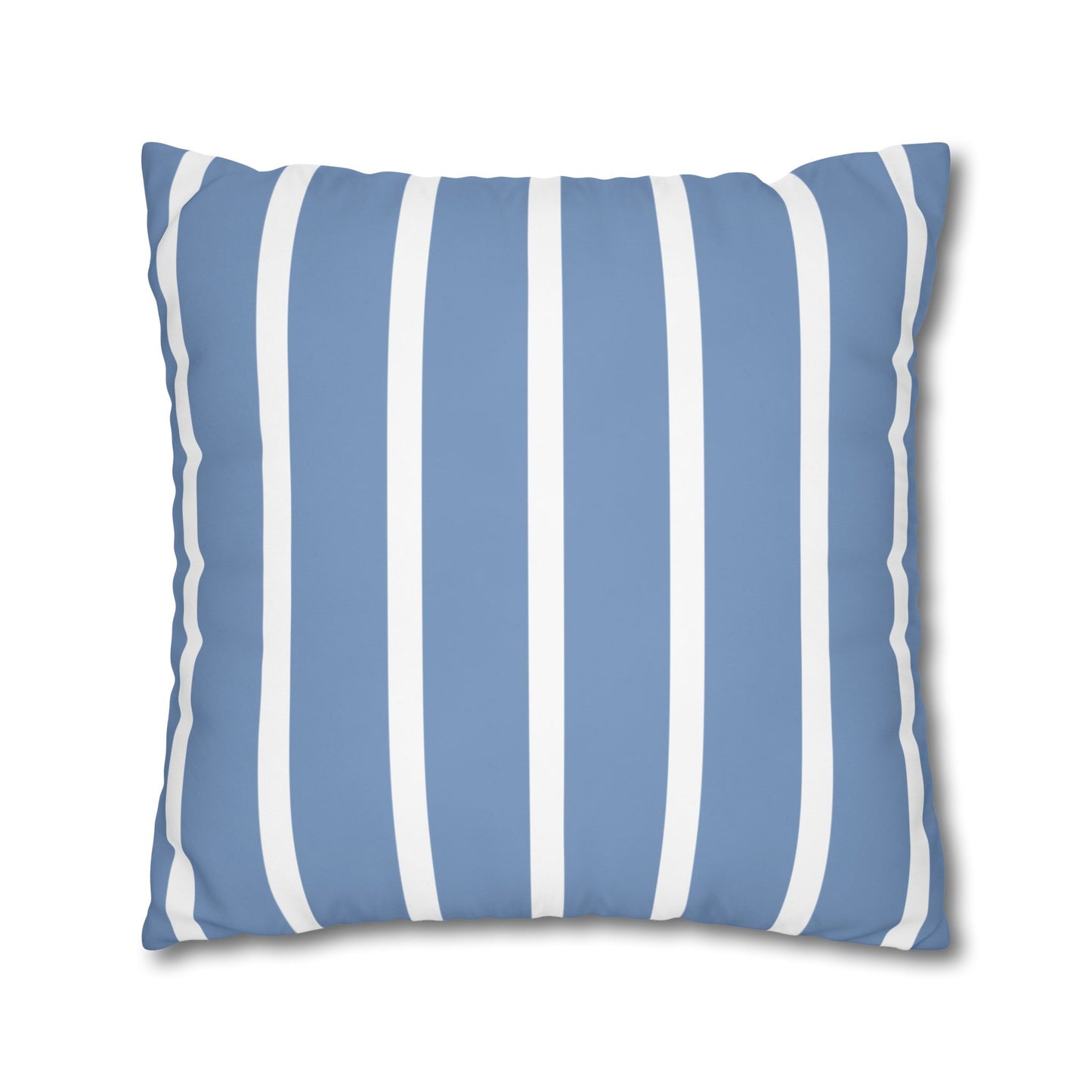 Stylish Striped Throw Pillowcase, Decorative Cushion Cover, Modern Home Decor, Blue Stripe Accent Pillow, Gift for Couch Lovers