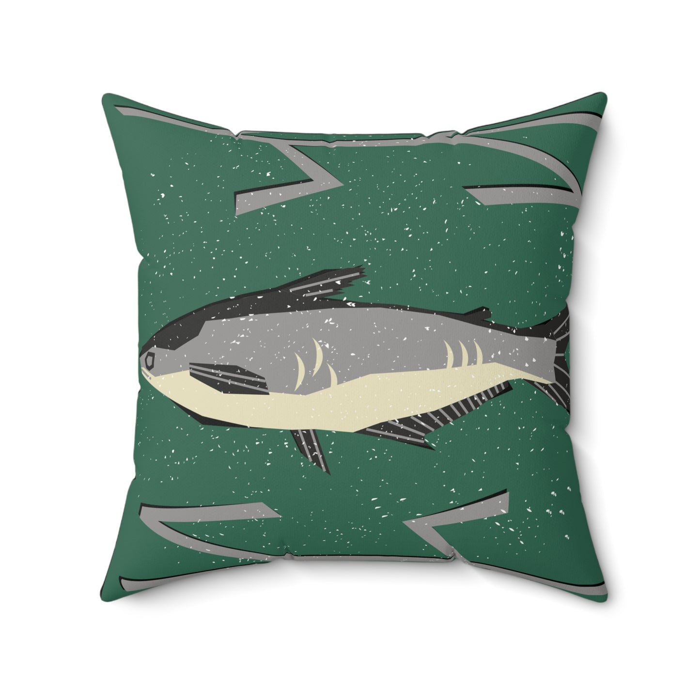 Rustic Tribal Fish Print Design Pillow, Coastal Home Decor, Boho, Nautical Accent Cushions, Beach House Decor, Unique [...]