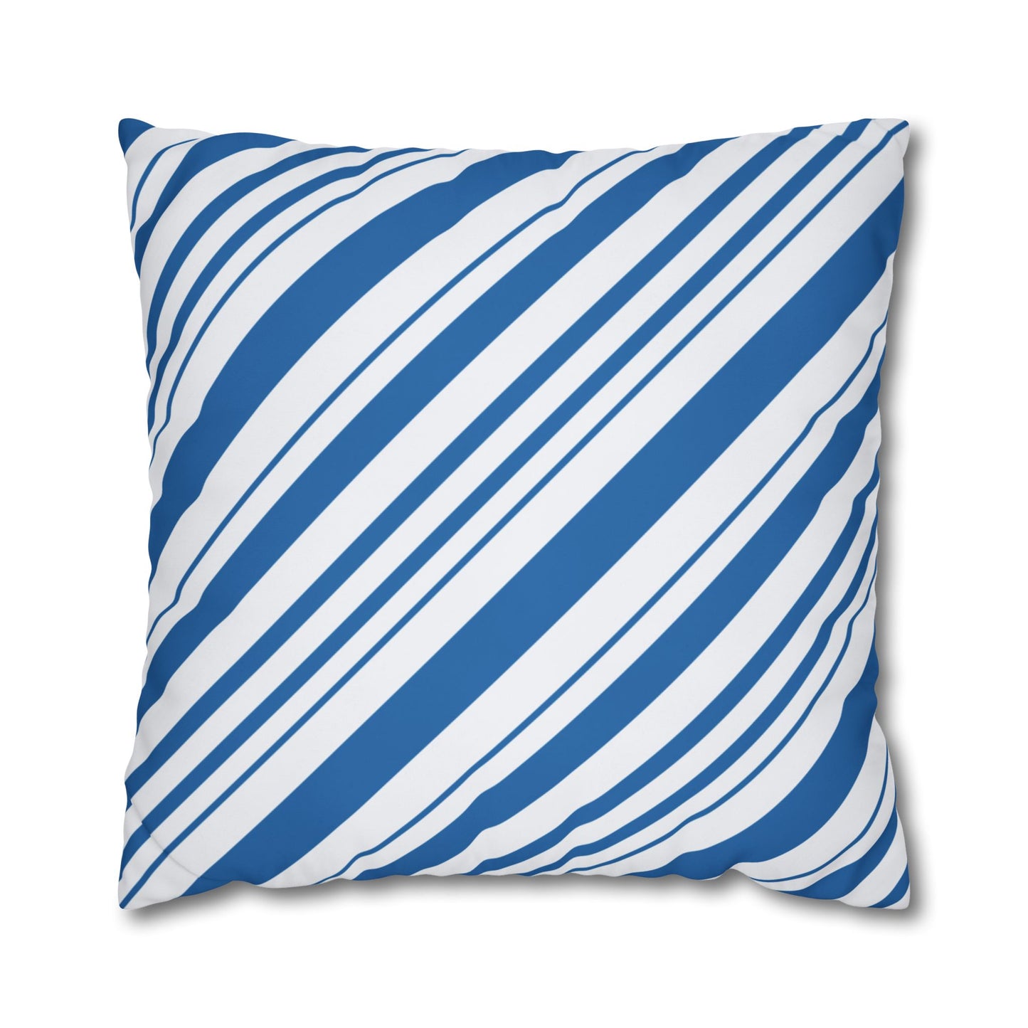 Stylish Blue Striped Pillowcase, Modern Home Décor, Cozy Couch Accessory, Gift for Housewarming, Nautical Theme Decoration