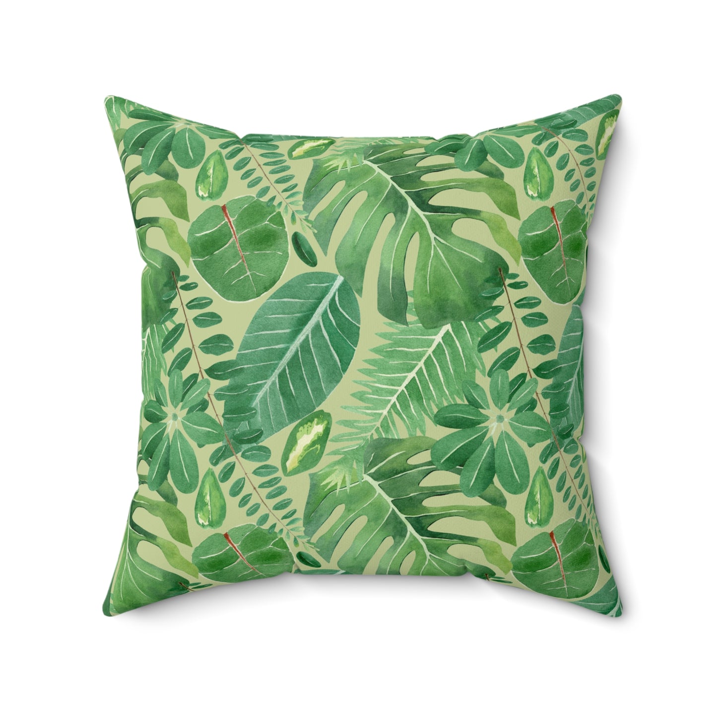 Tropical Botanical Pillow, Home Decor Accent, Jungle Vibes Cushion, Nature Themed Gift, Summer Pillow for Living Room