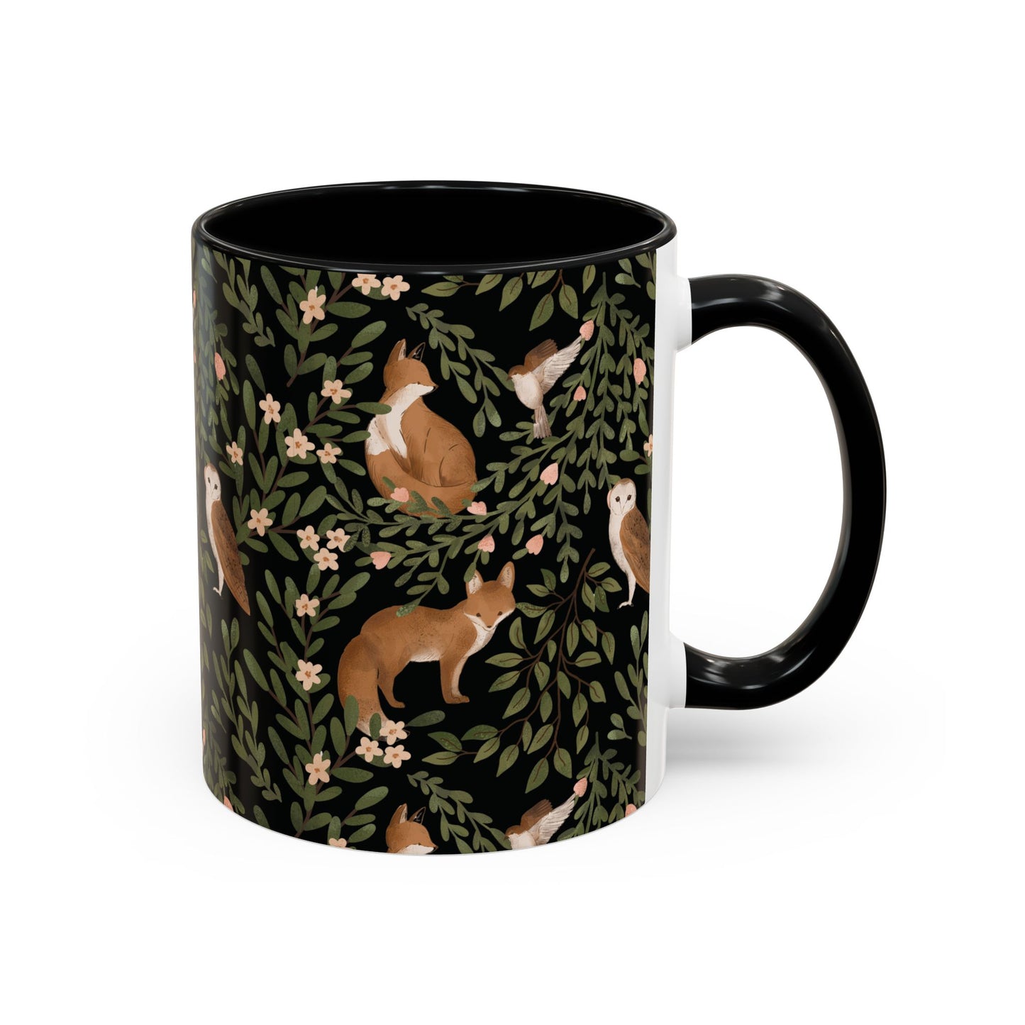 Mug - Little Fox and Owl Woodland Scene Coffee Cup