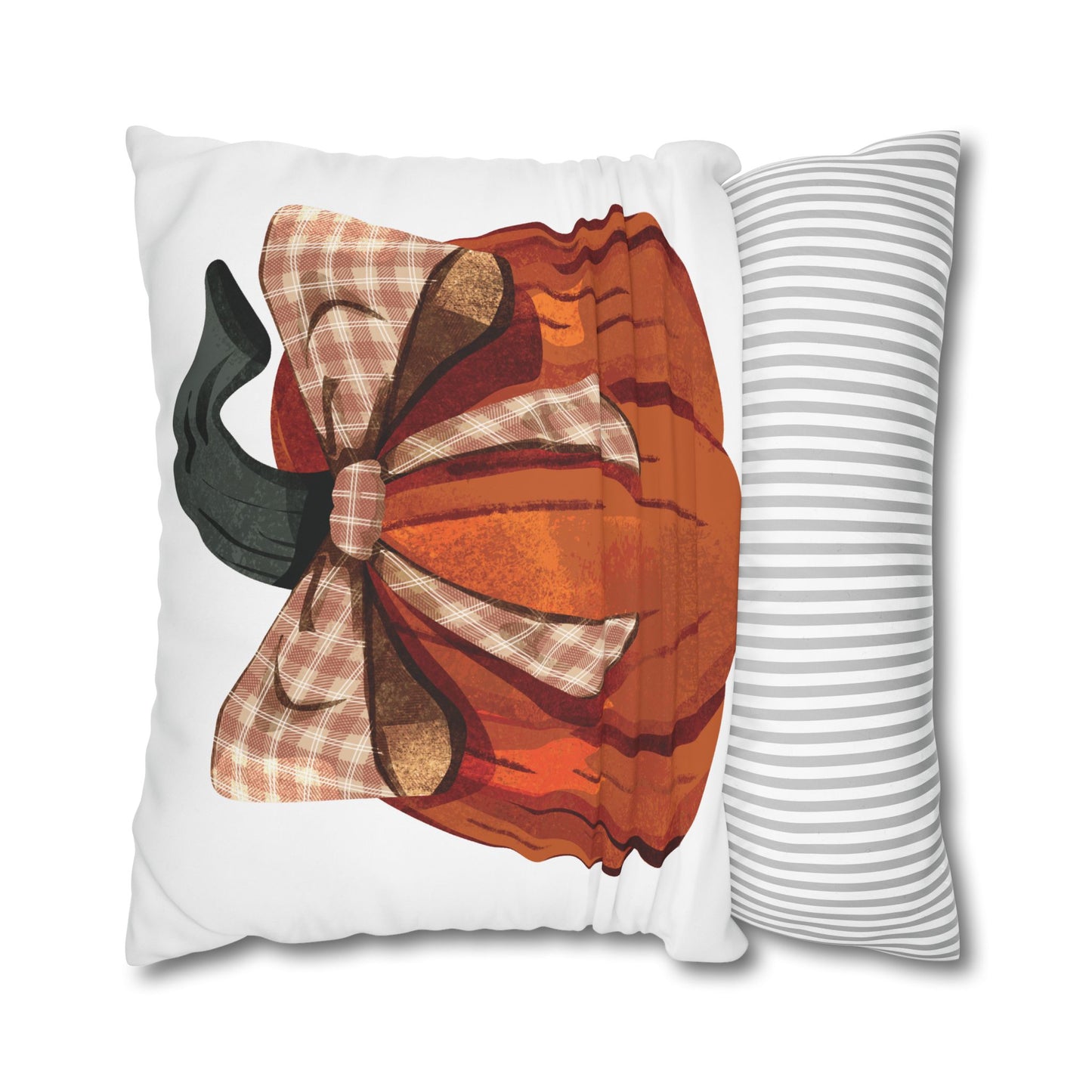 Cozy Fall Pumpkin Pillowcase | Autumn Decor, Thanksgiving Gift, Seasonal Home Accent, Farmhouse Style, Decorative Cushion Cover