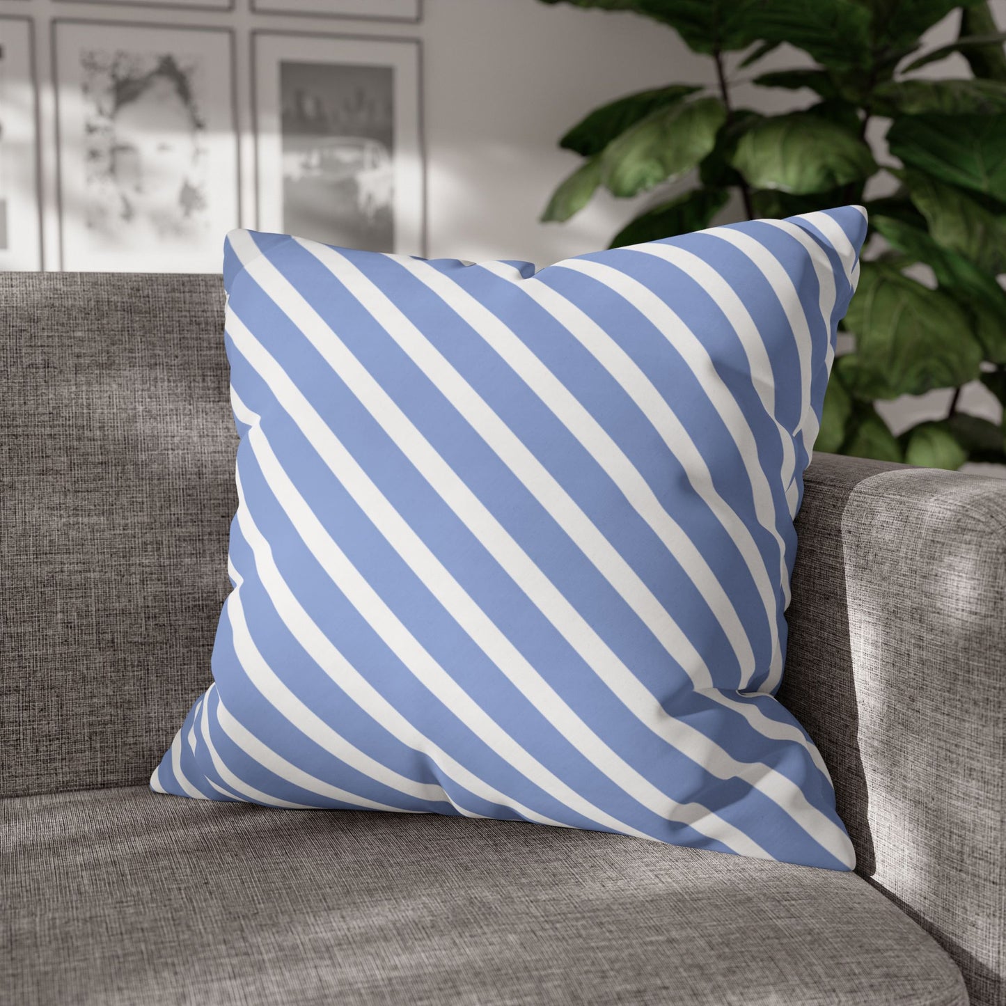 Striped Decorative Pillowcase for Cozy Home Decor, Modern Living, Birthday Gift, Housewarming, Seasonal Accent