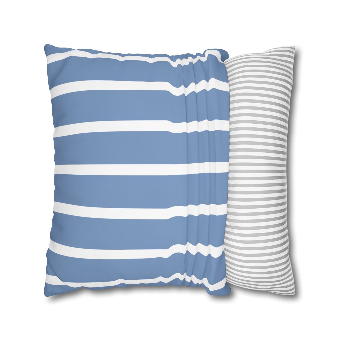 Stylish Striped Throw Pillowcase, Decorative Cushion Cover, Modern Home Decor, Blue Stripe Accent Pillow, Gift for Couch Lovers