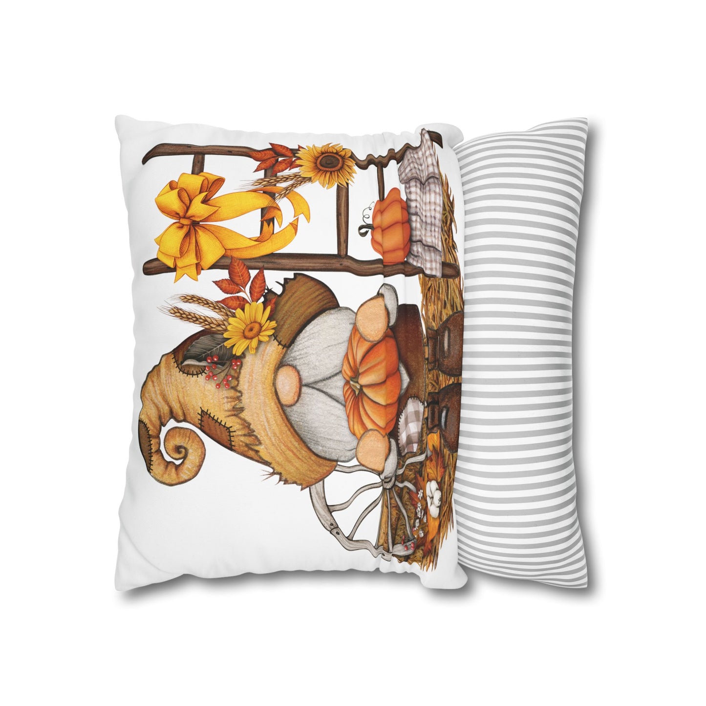 Autumn Gnome Pillowcase, Fall Home Decor, Cozy Throw Pillow Cover, Seasonal Cushion, Thanksgiving Gift Idea, Farmhouse Decor