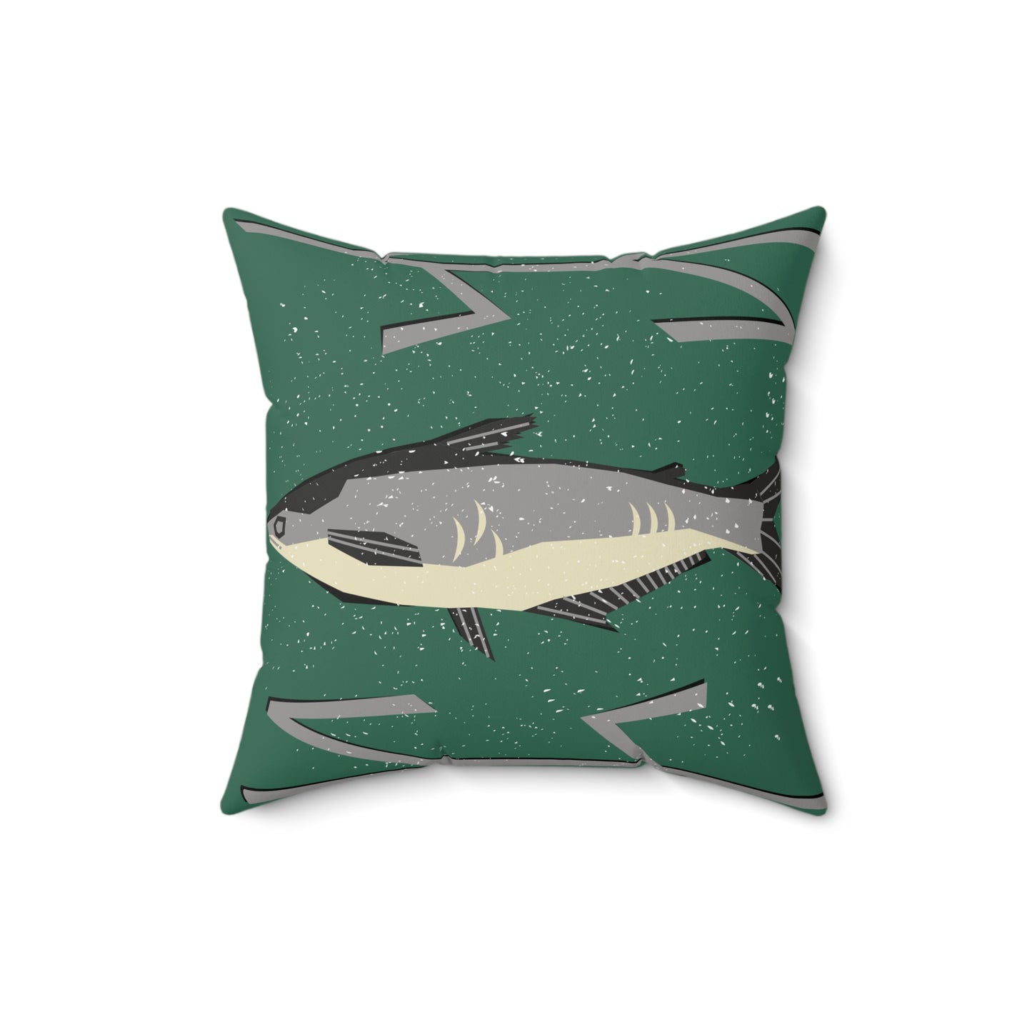 Rustic Tribal Fish Print Design Pillow, Coastal Home Decor, Boho, Nautical Accent Cushions, Beach House Decor, Unique [...]