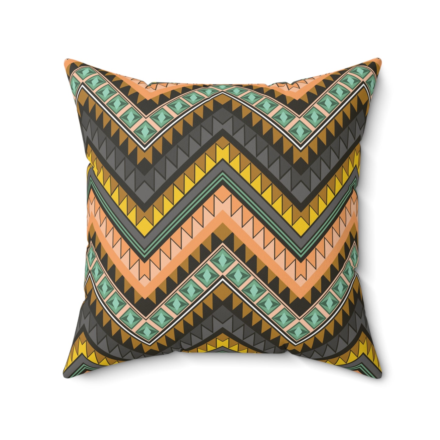 Rustic Stag Throw Pillow – Mustard Yellow Accent