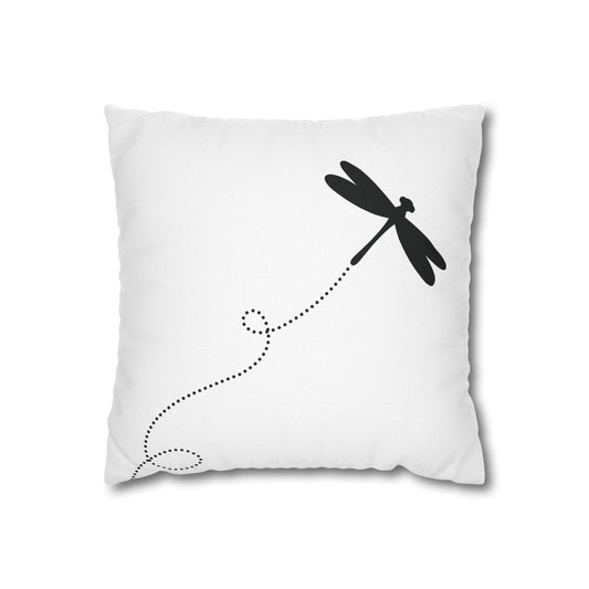 Elegant Dragonfly Pillowcase, Modern Home Decor, Indoor Cushion Cover, Cozy Living Room Accent, Unique Bedroom Gift, Nature-Inspired Decor