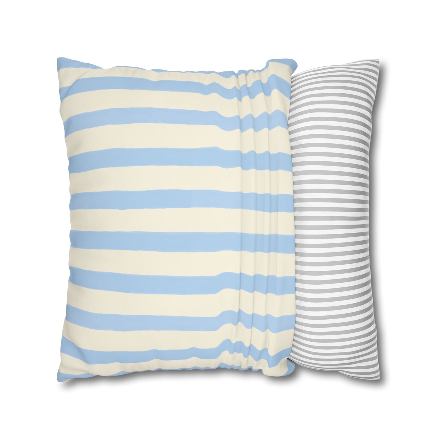 Stripe Patterned Decorative Pillowcase, Cozy Home Decor, Nautical Accent, Living Room Accessory, Perfect for Gifts and Resale