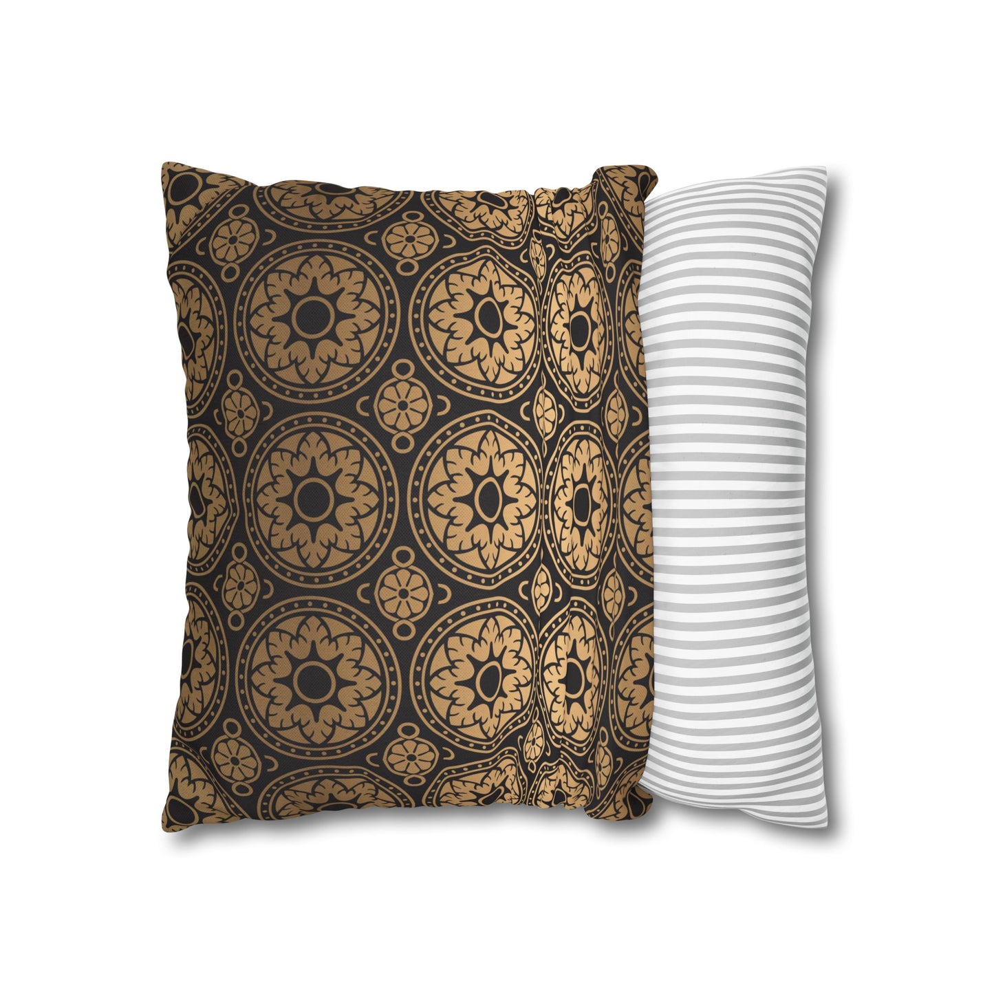 Elegant Gold Dragonfly Pillowcase, Home Decor, Butterfly Decor, Gift for Nature Lovers, Throw Pillow Cover