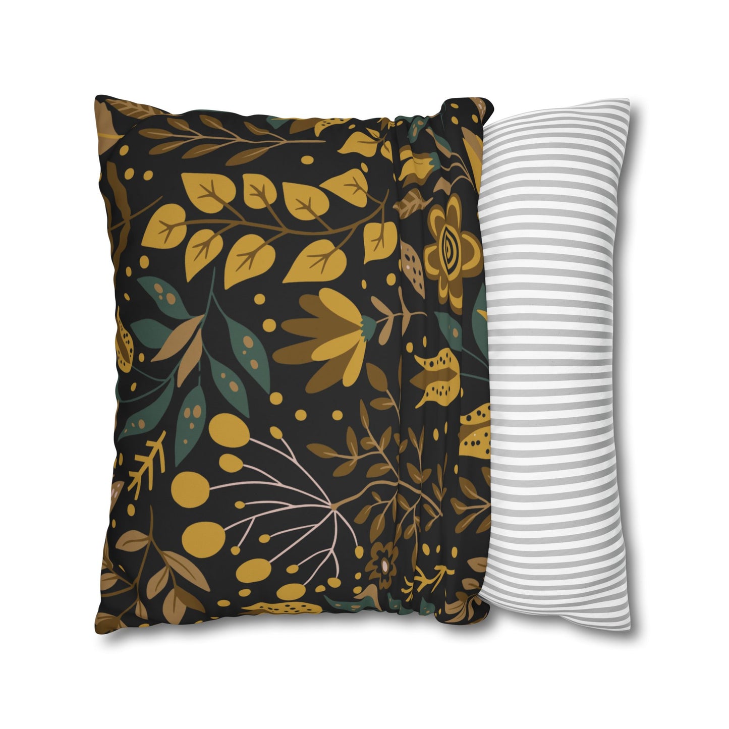 Bohemian Floral Pillowcase, Decorative Cushion Cover, Home Decor, Cozy Living Room, Gift for Her, Eco-Friendly Pillow Cover