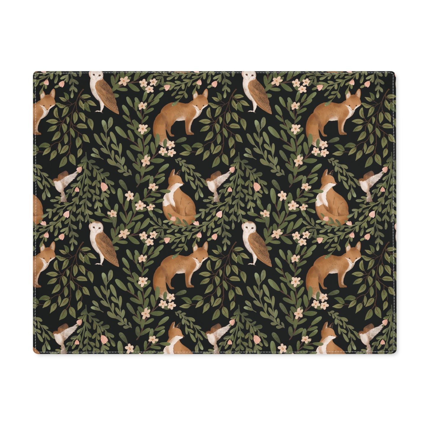 Placemat - Woodland Charm - Black