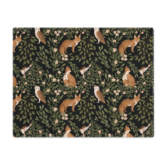 Placemat - Woodland Charm - Black