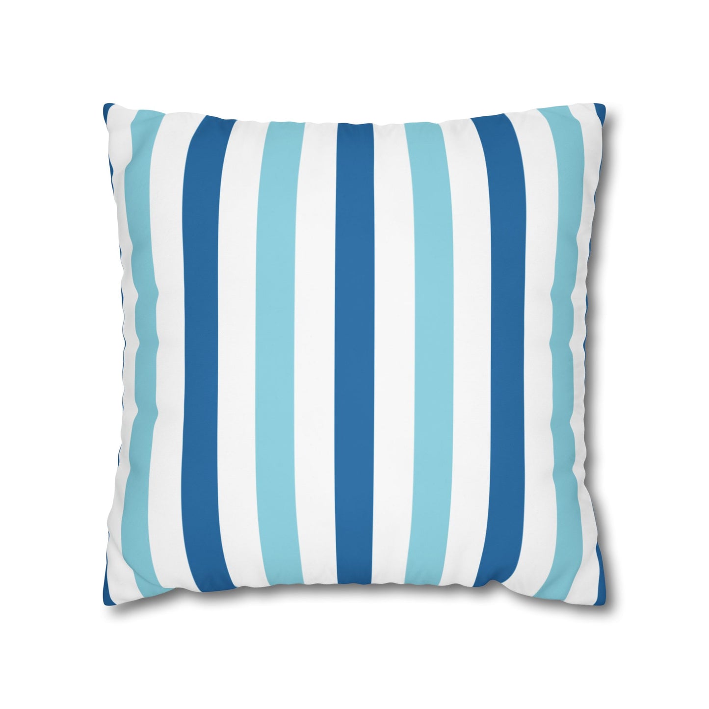 Coastal Striped Pillowcase, Beach Decor, Nautical Home Accessories, Throw Pillow Cover, Living Room Cushion Cover