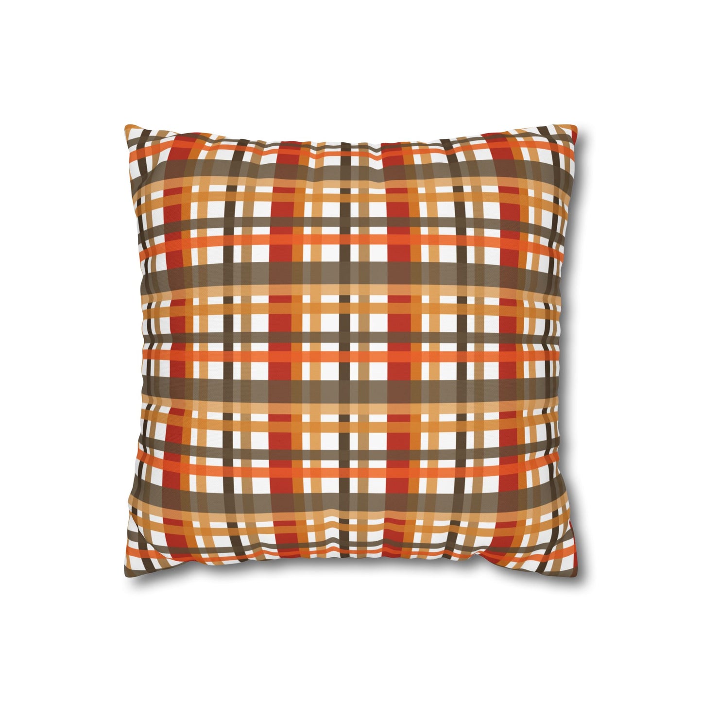 Cozy Plaid Throw Pillowcase, Autumn Decor Pillow, Home Accents, Thanksgiving Gift, Comfortable Couch Accessory