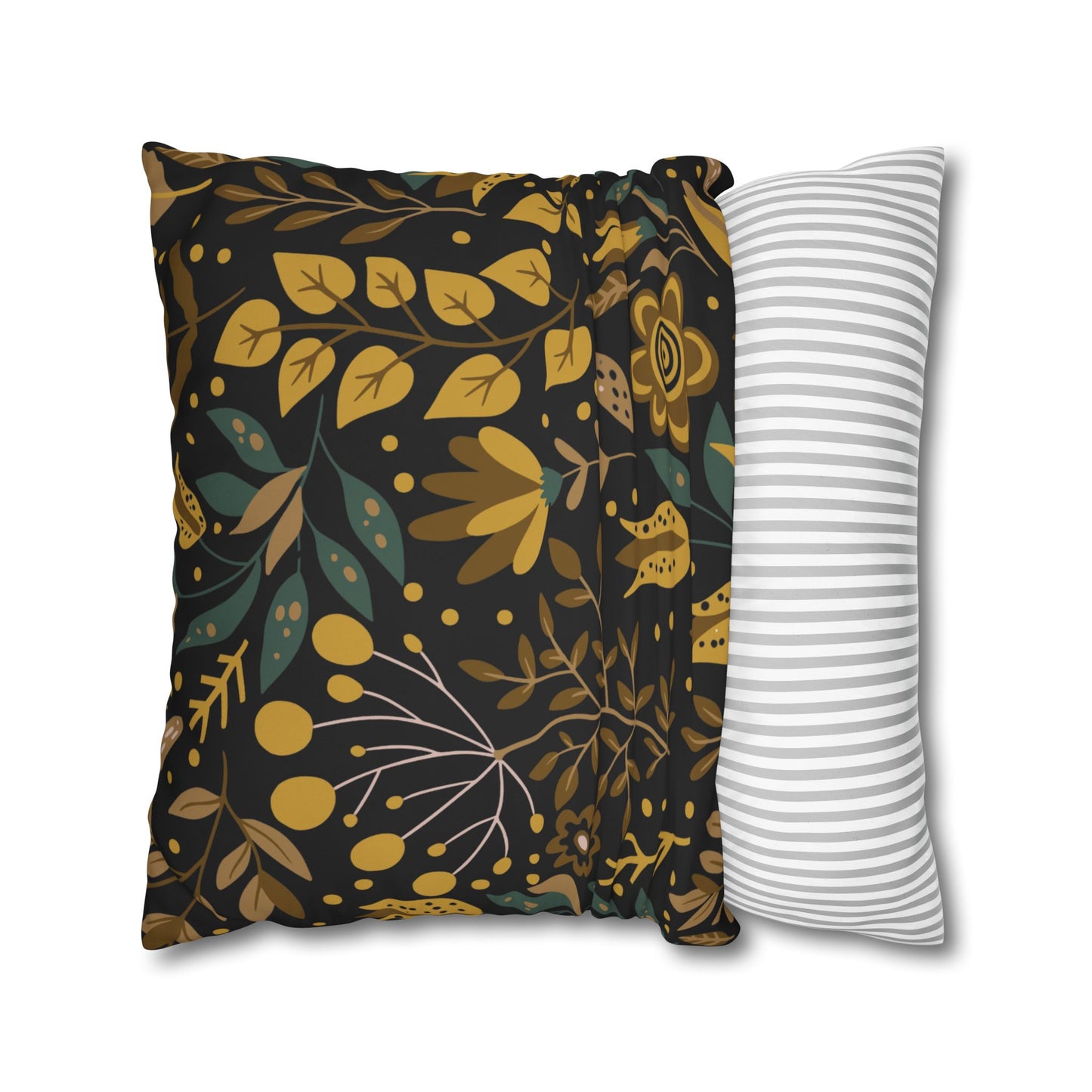 Bohemian Floral Pillowcase, Decorative Cushion Cover, Home Decor, Cozy Living Room, Gift for Her, Eco-Friendly Pillow Cover