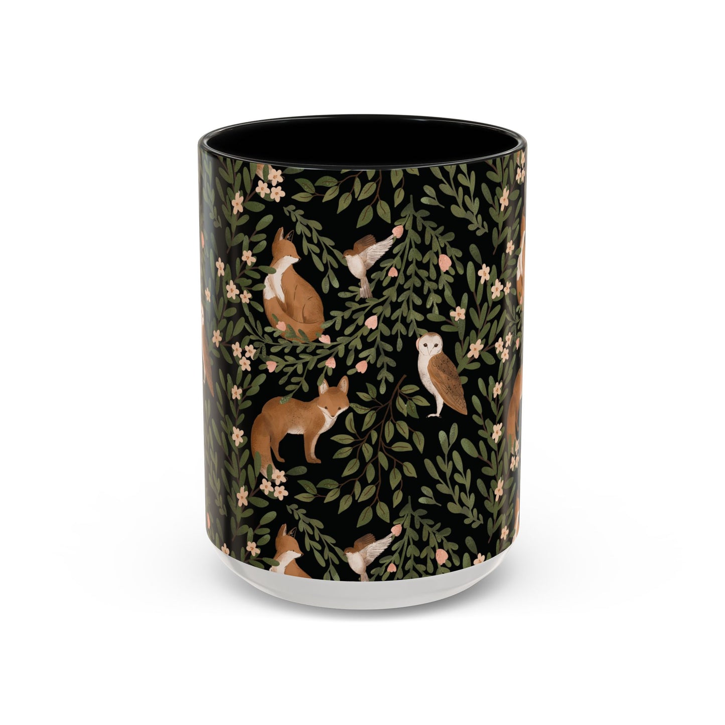 Mug - Little Fox and Owl Woodland Scene Coffee Cup