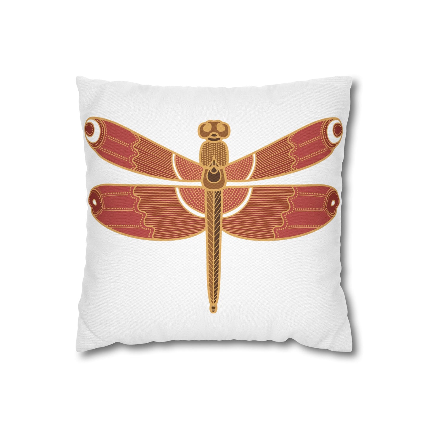 Bohemian Dragonfly Pillowcase - Cozy Home Decor for Nature Lovers, Boho Bedroom Accent, Gift for Gardeners, Unique Housewarming Present