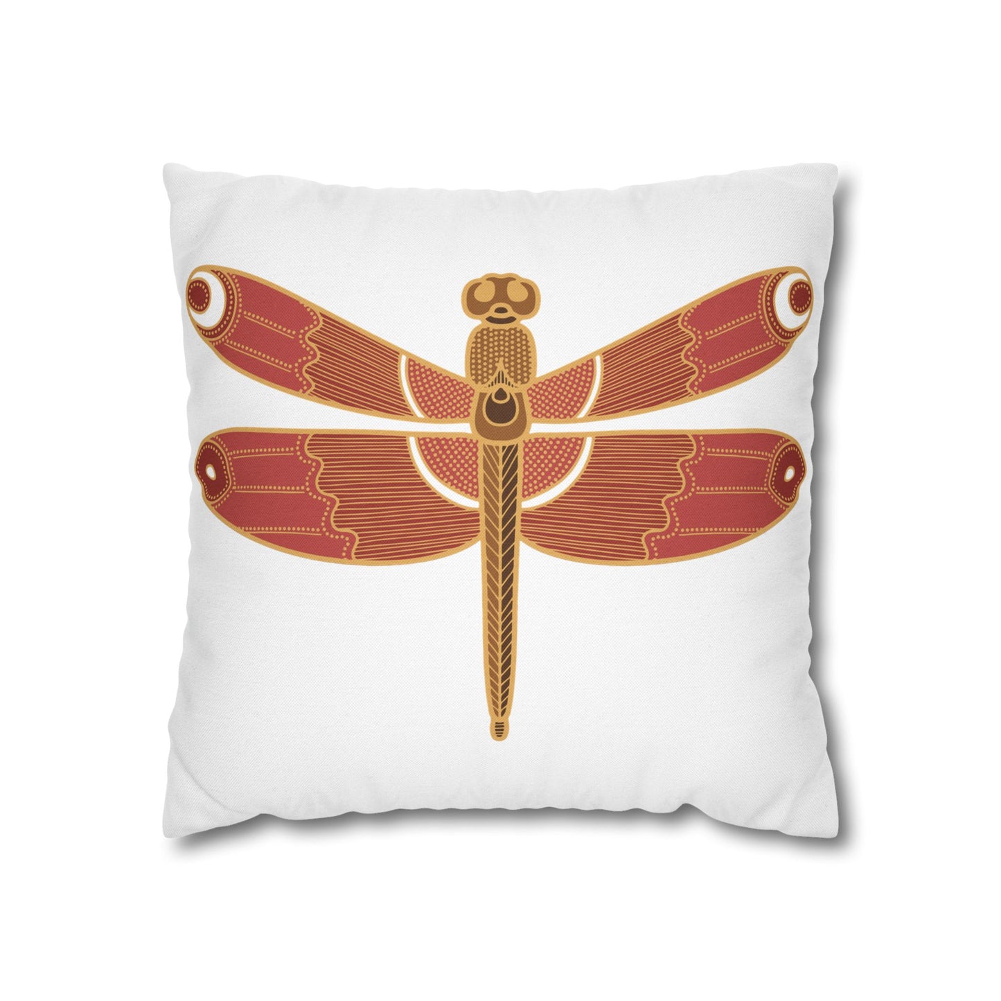 Bohemian Dragonfly Pillowcase - Cozy Home Decor for Nature Lovers, Boho Bedroom Accent, Gift for Gardeners, Unique Housewarming Present