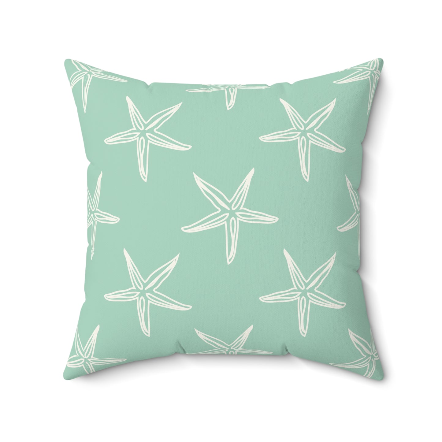 Coastal Starfish Throw Pillow – Beach-Inspired Home Decor