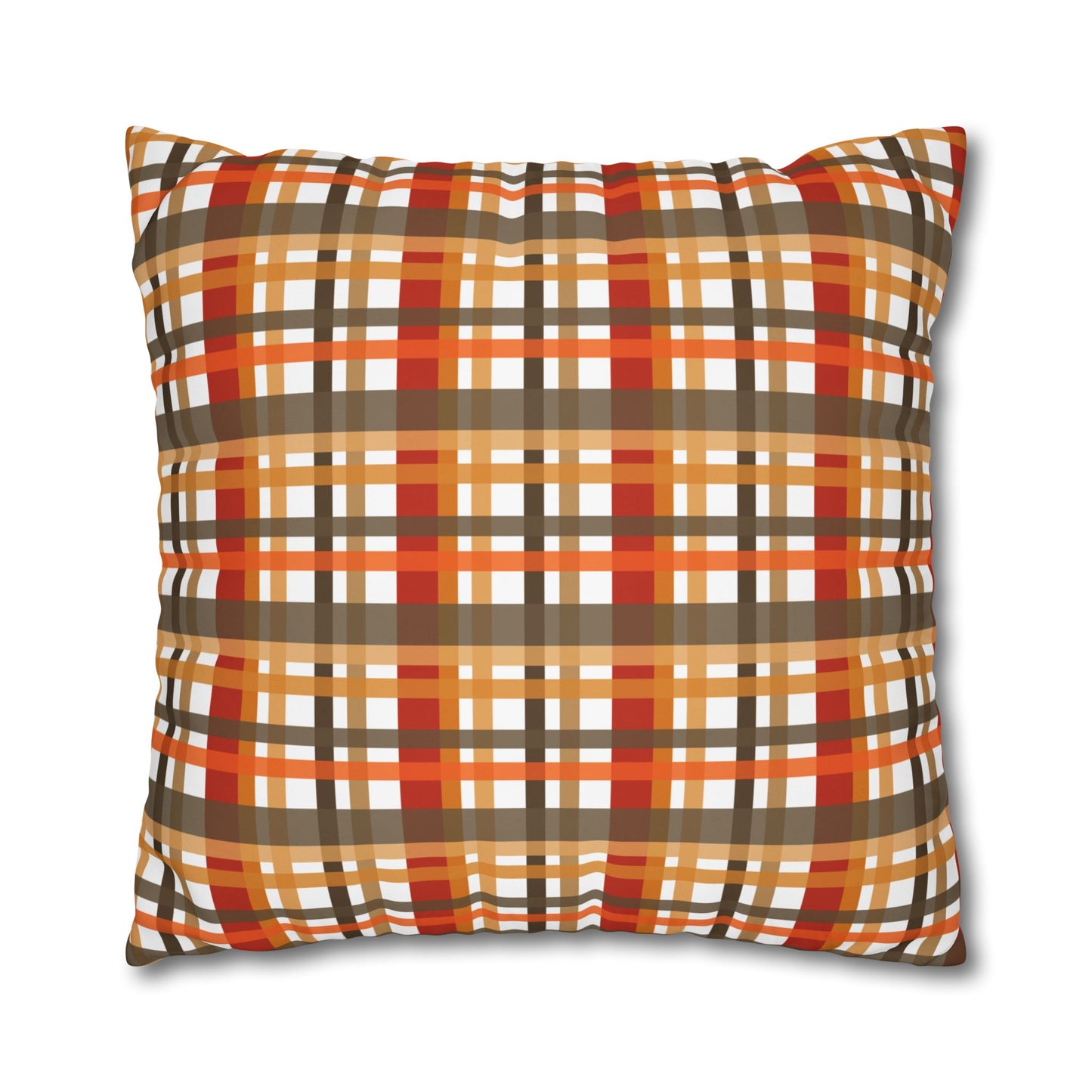 Cozy Plaid Throw Pillowcase, Autumn Decor Pillow, Home Accents, Thanksgiving Gift, Comfortable Couch Accessory