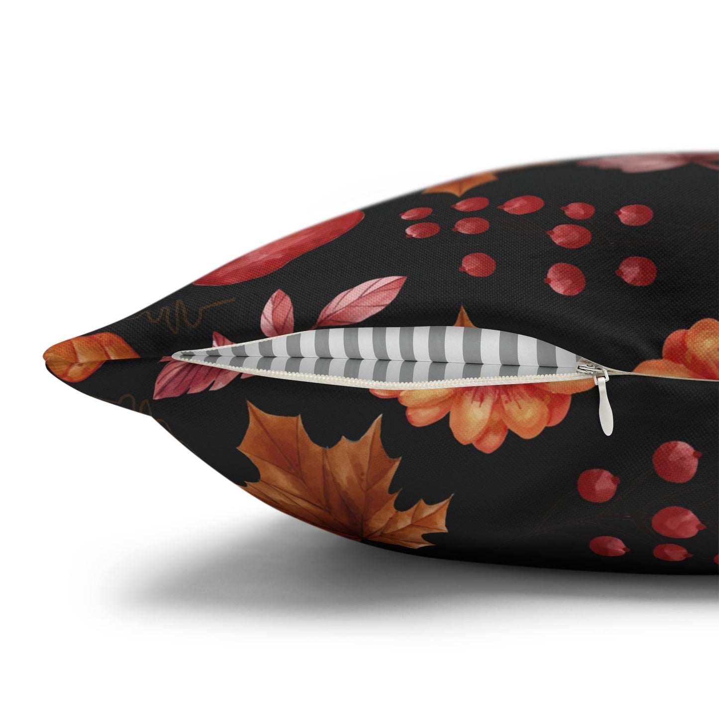 Fall Harvest Decorative Pillowcase, Cozy Home Decor, Autumn Cushion Cover, Thanksgiving Gift, Floral Throw Pillow